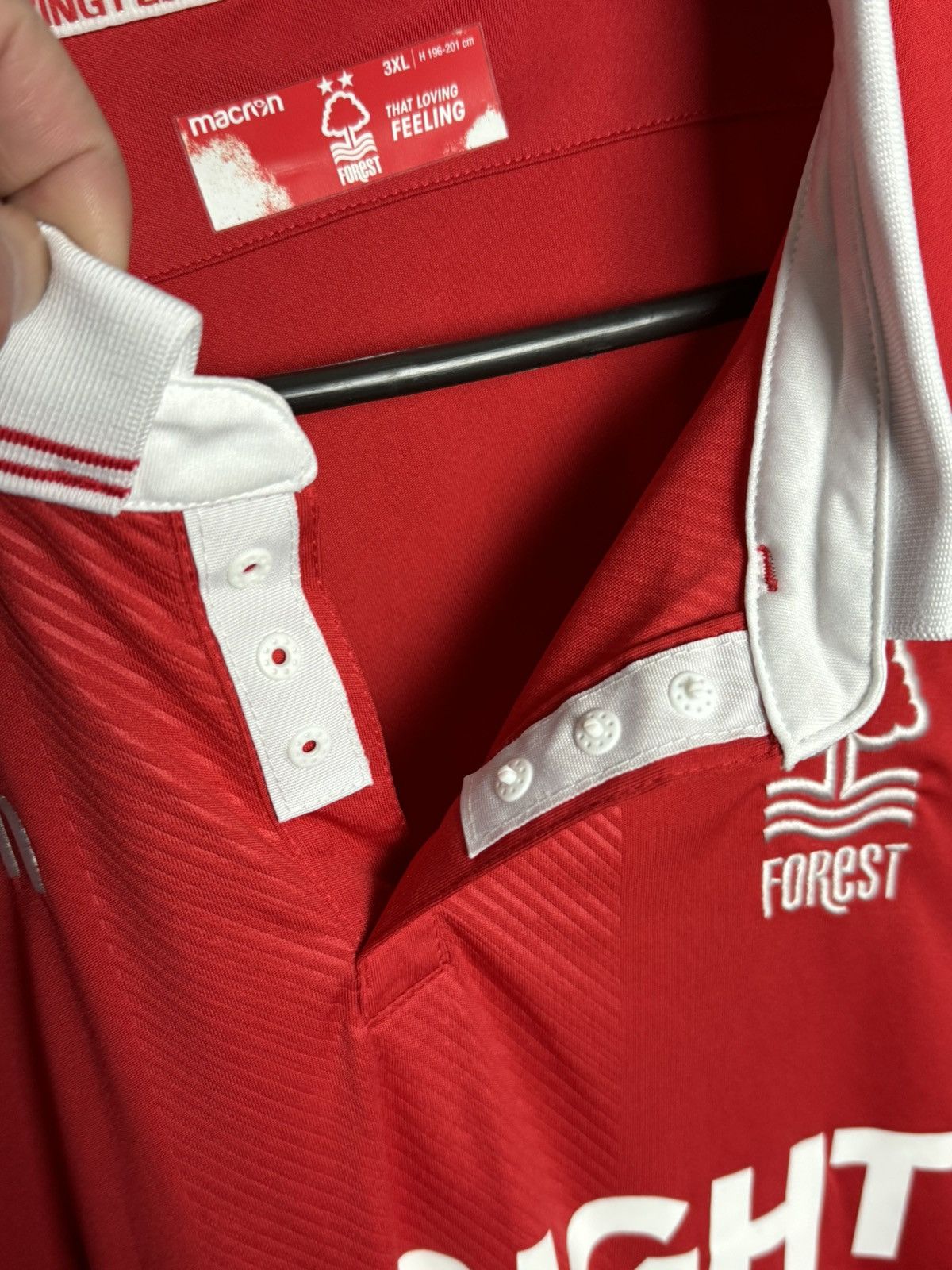 Macron 3XL Nottingham Forest 18/19 Home Football Jersey Size US XXL / EU 58 / 5 - 9 Thumbnail