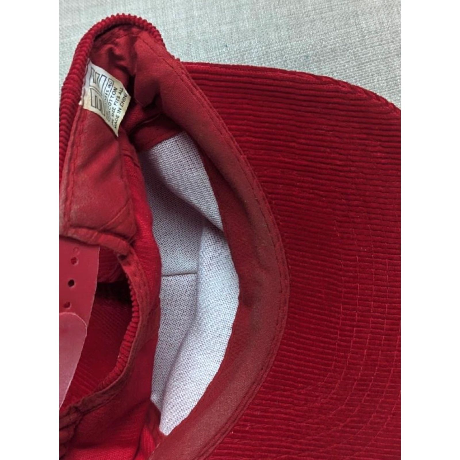 Vintage VINTAGE BOB EVANS hat Corduroy SNAPBACK restaurant Men Red Adjustable XS? Size ONE SIZE - 4 Thumbnail