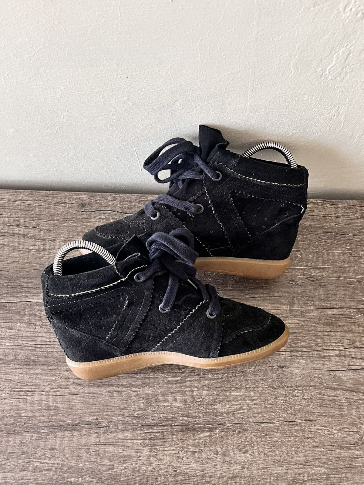 Isabel Marant Etoile Bobby Suede Leather Trainers Size US 9 / IT 39 - 9 Thumbnail