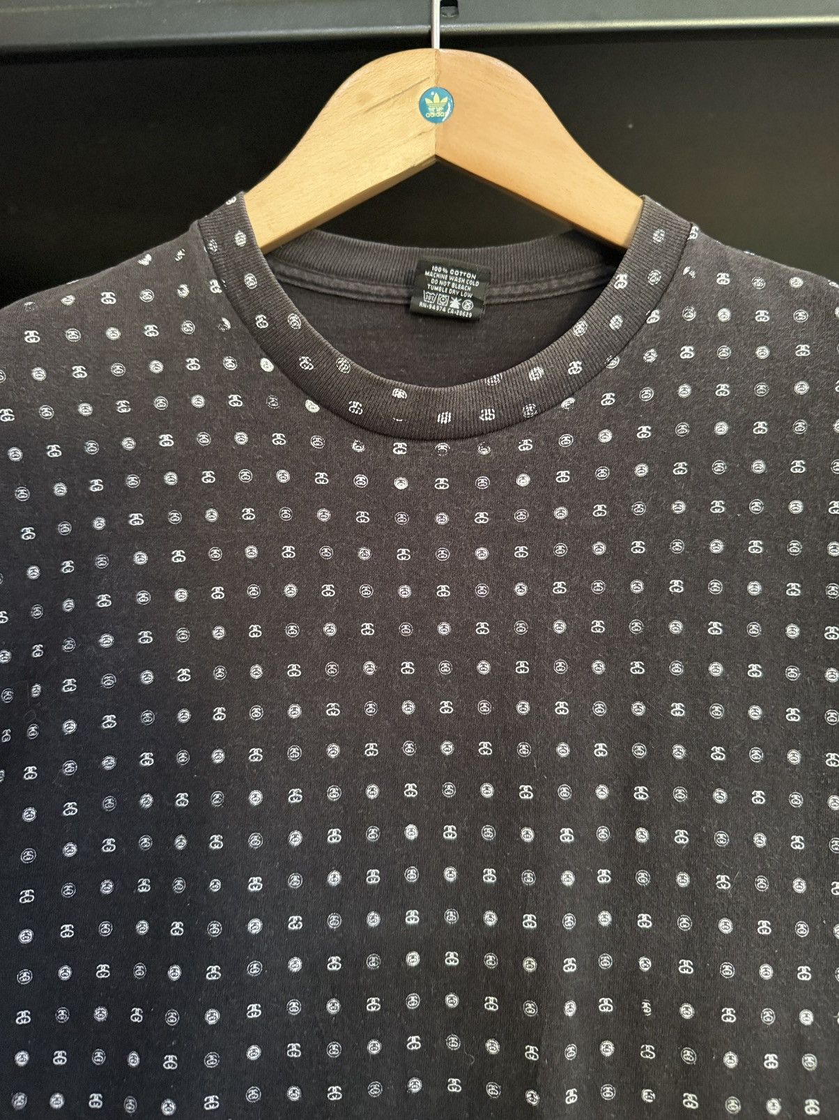 Stussy × Vintage Vintage Stussy Authentic Gear Monogram Aop Faded Tee Size US L / EU 52-54 / 3 - 3 Thumbnail
