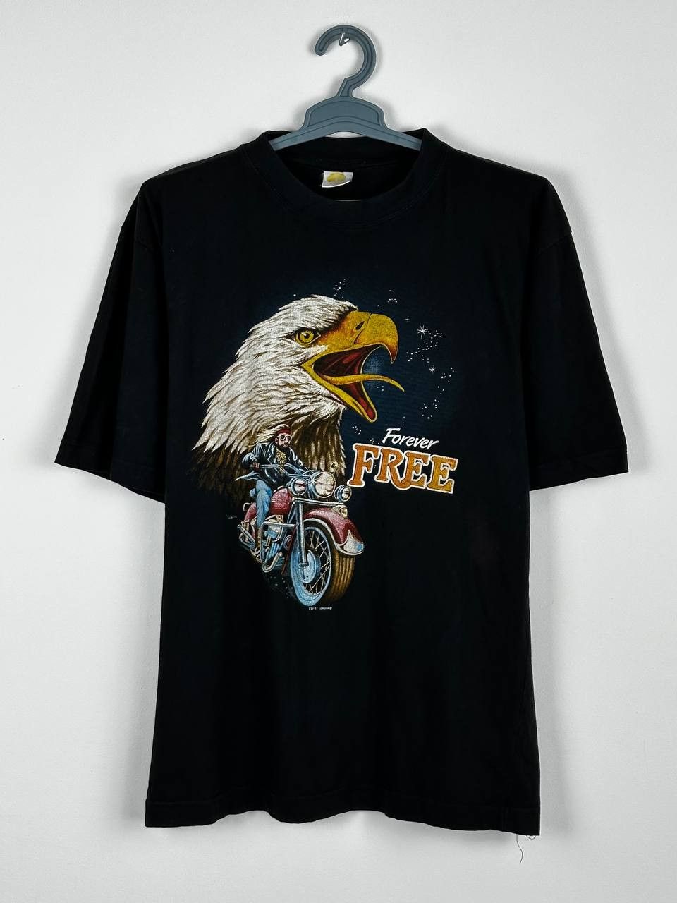 Harley Davidson × Vintage Vintage Harley Davidson Forever Free 90s Distressed T Shirt Size US XL / EU 56 / 4 - 1 Thumbnail