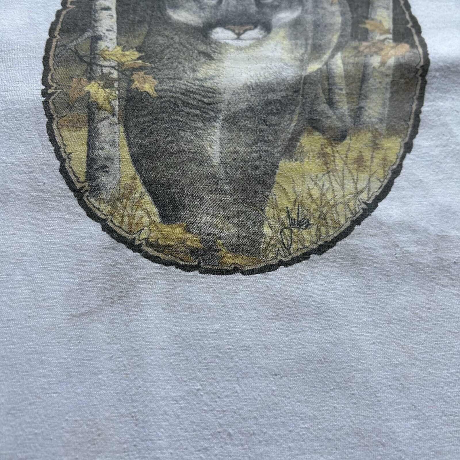 Vintage Vintage 90s Mountain Lion Animal Art Graphic T Shirt 2XL Size US XXL / EU 58 / 5 - 3 Thumbnail