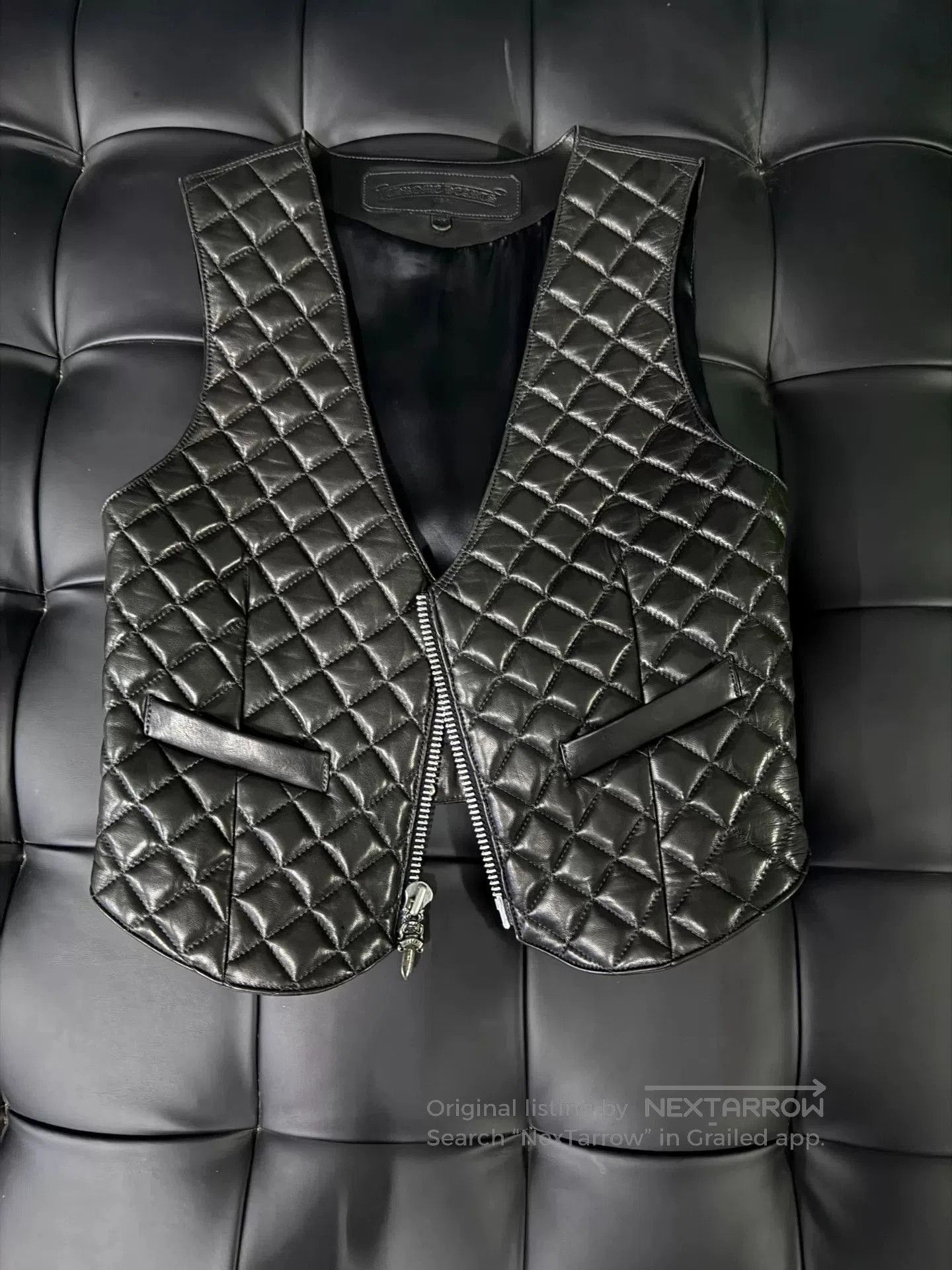 Chrome Hearts Chrome Hearts Black Leather Vest. Size US M / EU 48-50 / 2 - 1 Thumbnail
