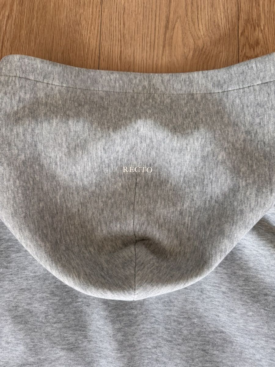 RECTO RECTO Logo Detail Zip Hoodie Grey Size L Size US L / EU 52-54 / 3 - 20 Thumbnail