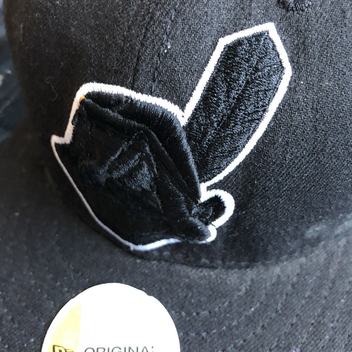 New Era New Era Black Chief Wahoo Cap Vintage 90s – 1/2 7 Size ONE SIZE - 3 Thumbnail