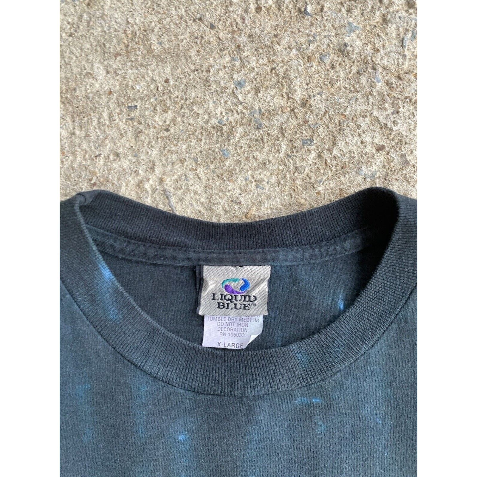 Liquid Blue Vintage Y2K Led Zeppelin Liquid Blue Crop Circle Shirt 2005 Size US XL / EU 56 / 4 - 6 Thumbnail