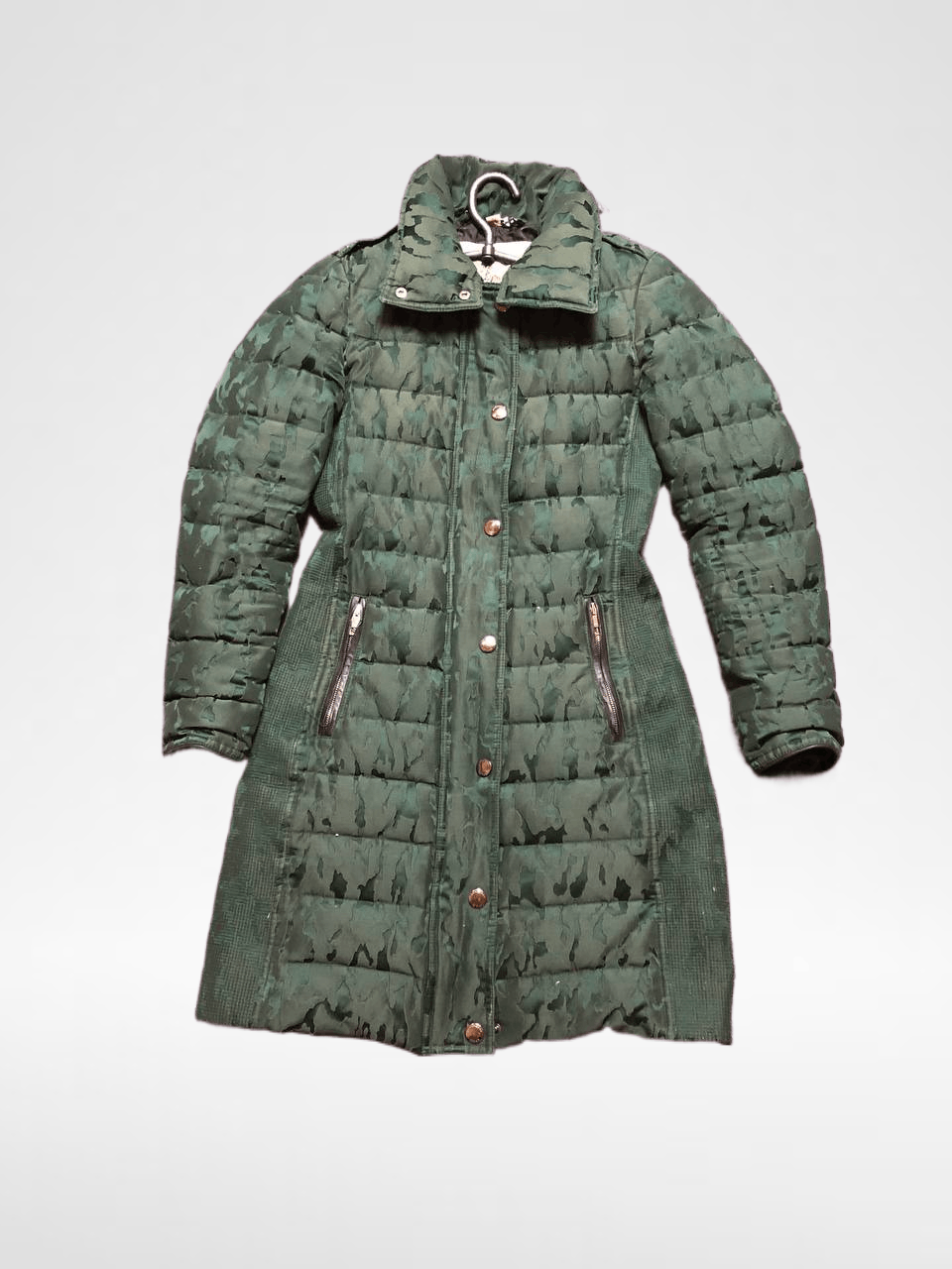 Burberry LUXURY VINTAGE Green Down Zip Jacket BURBERRY Size XS / US 0-2 / IT 36-38 - 1 Thumbnail