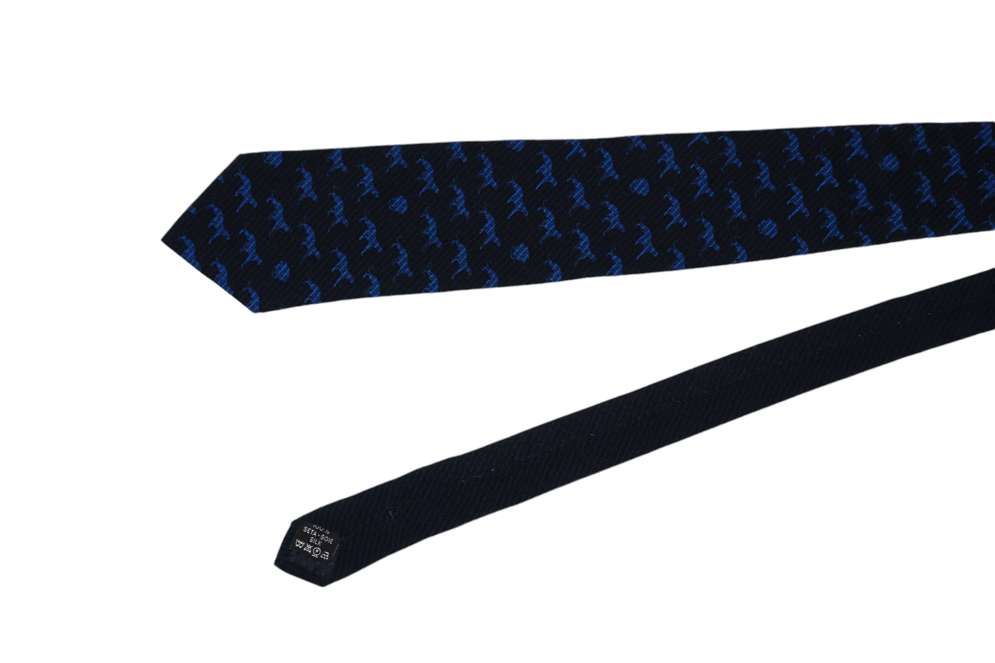 Versace Rare Vtg 80's 90's Gianni Versace Panther Monogram Silk Tie Size ONE SIZE - 8 Thumbnail