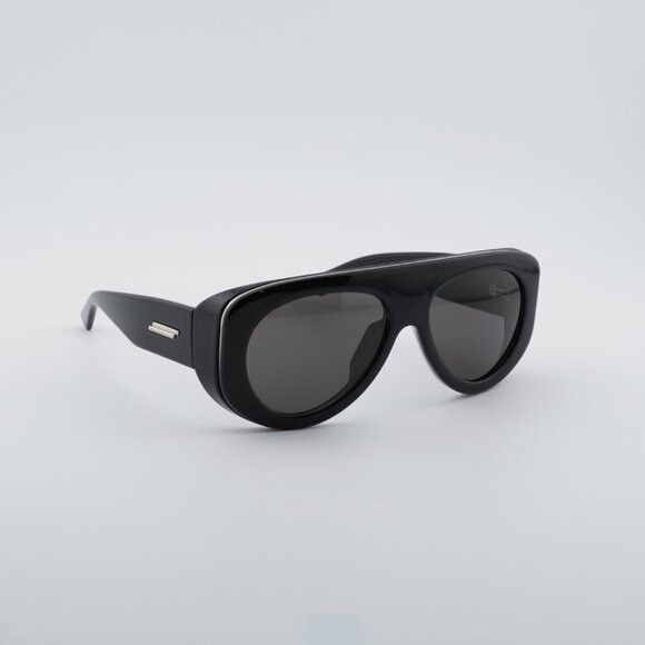 Bottega Veneta Bottega Veneta BV1362S 001 Sunglasses Black Geometric Frame Size ONE SIZE - 6 Thumbnail