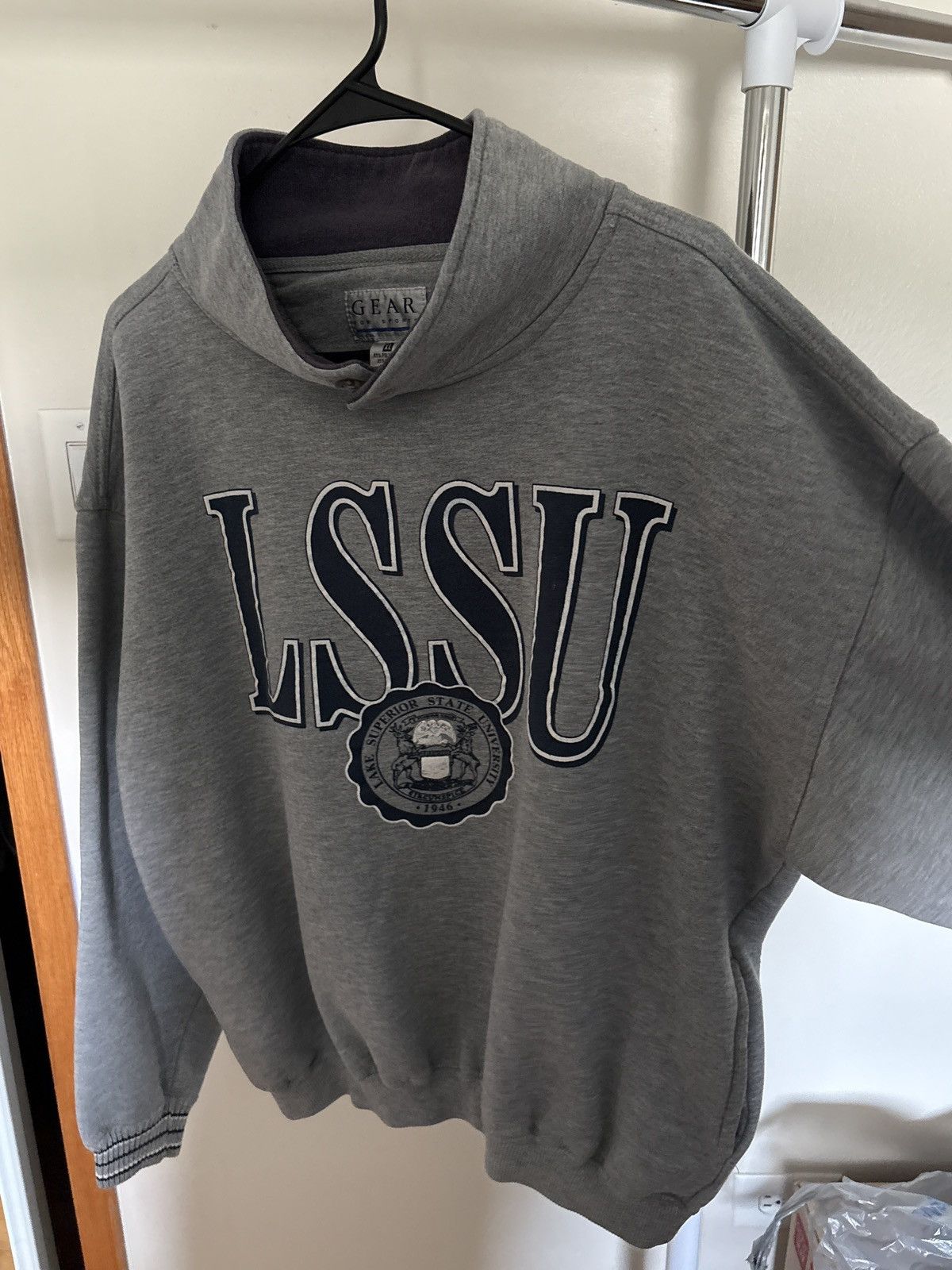 Vintage 1946 LSSU Vintage College Sweater Size US XL / EU 56 / 4 - 2 Thumbnail