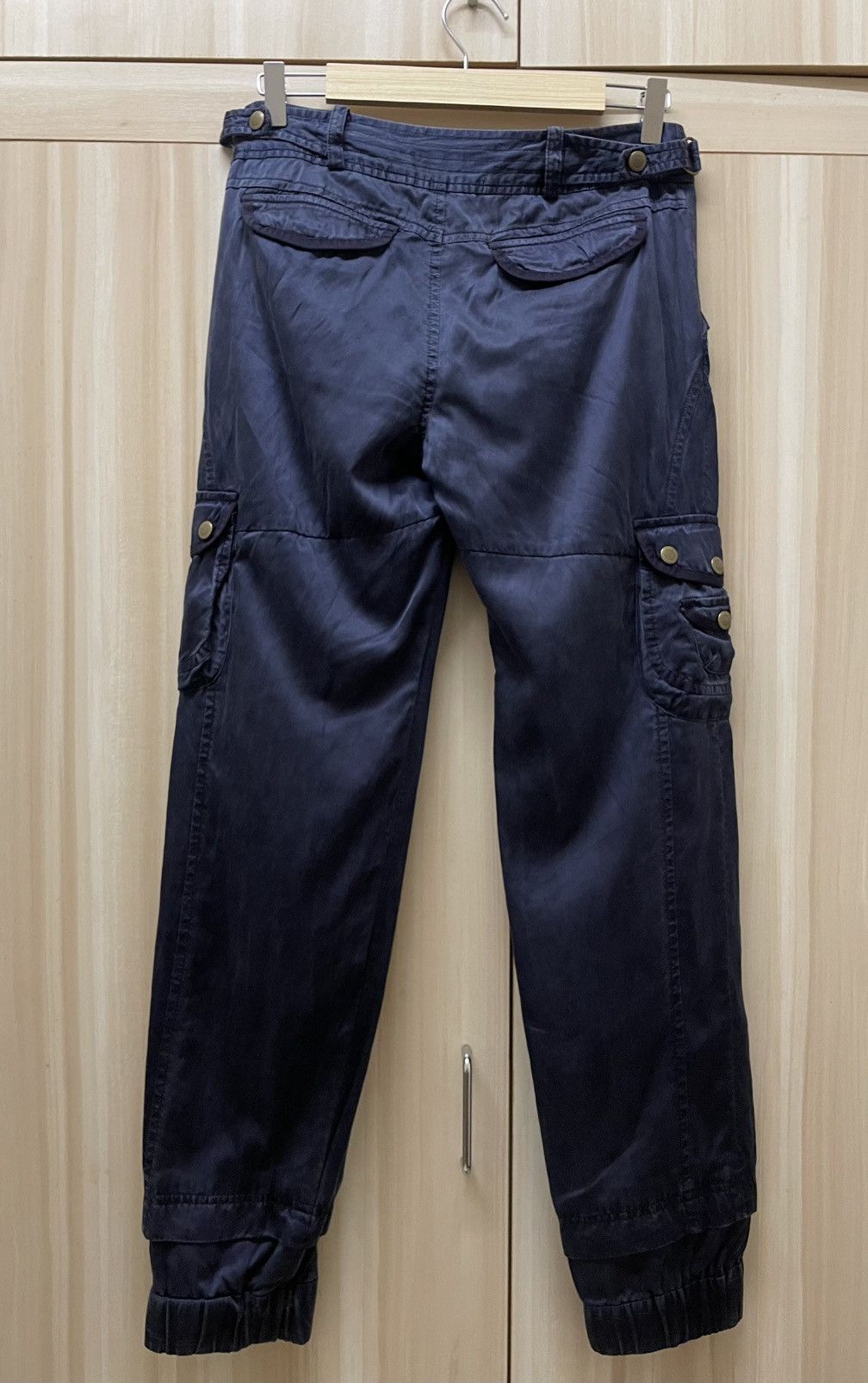 Japanese Brand Gallarda Galante Cotton Silk Cargo Jogger Pants Size 29" - 7 Thumbnail