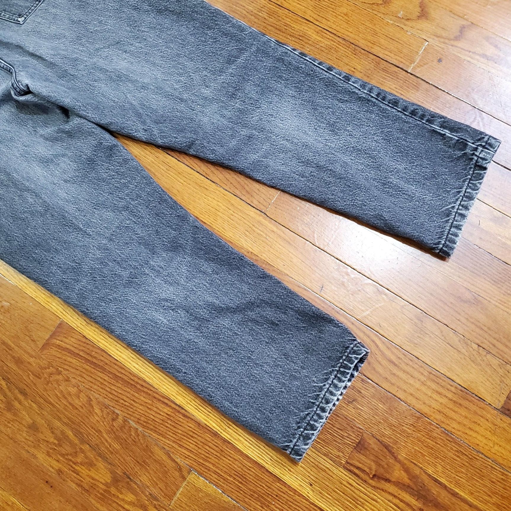 Ralph Lauren VINTAGE Lauren Jeans Co. Ralph Lauren Jeans Womens 14P Gray High Rise Straight Jeans Womens Petite 14P Charcoal Gray Denim Size 36" / US 14 / IT 50 - 2 Thumbnail
