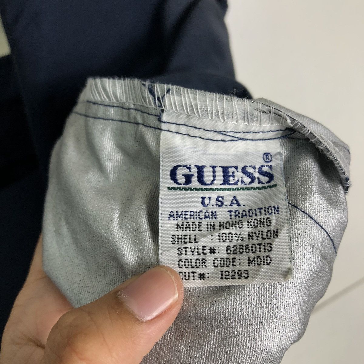 Guess 🔥90’s Vintage Bomber Jacket Guess USA Big Logo Spell Out Size US L / EU 52-54 / 3 - 12 Thumbnail