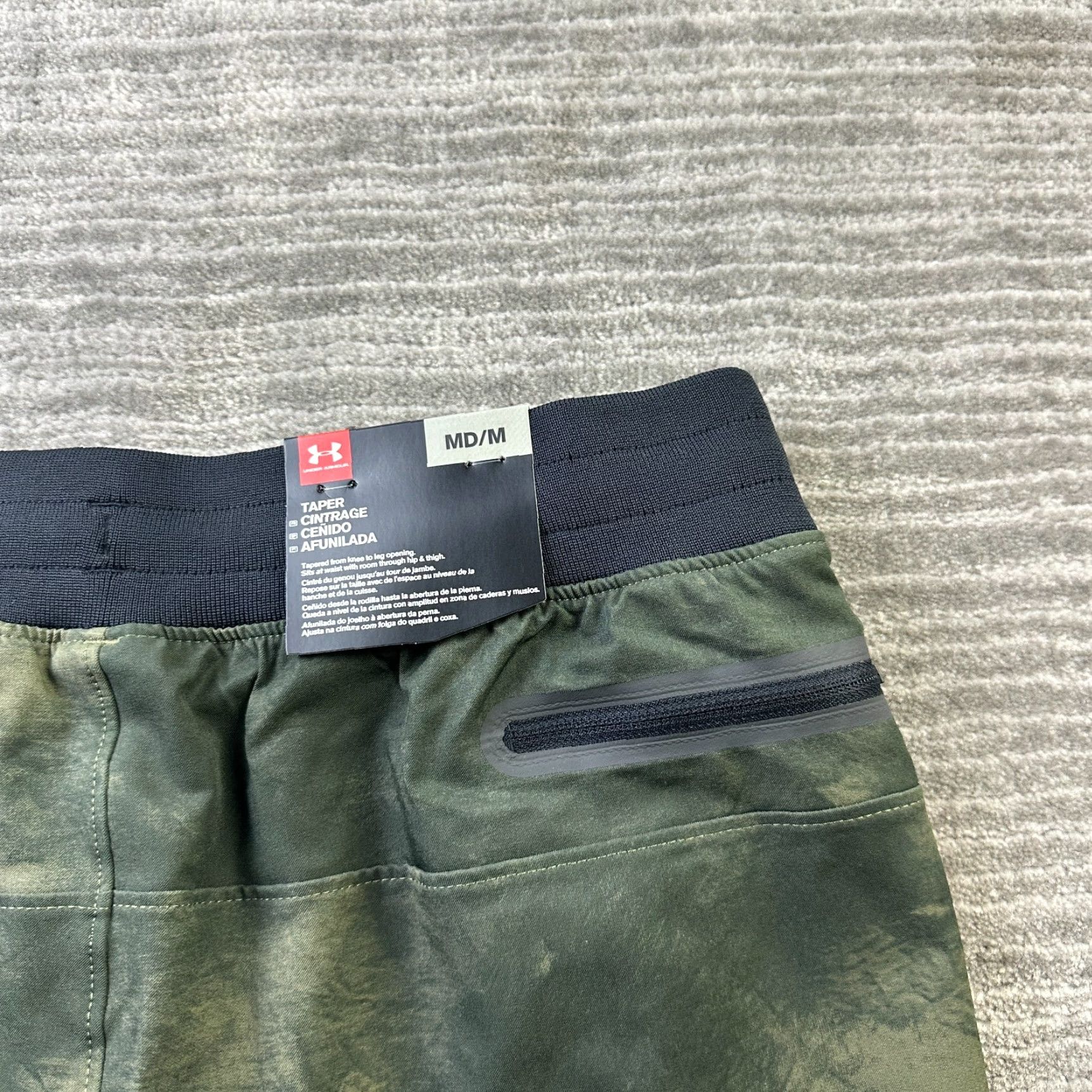 Under Armour Under Armour Pants Mens Medium Green Printed Elite Tapered Sportstyle Size US 31 - 5 Thumbnail