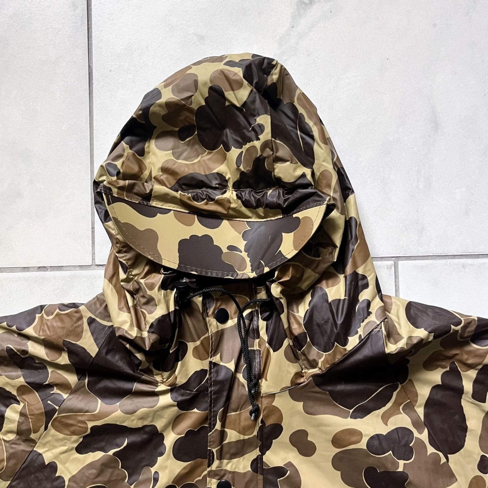 Vintage VINTAGE L.L. Bean Guide Jacket Pants Set Mens Large 36x32 Camo Insulated Hood PVC Camouflage 2 Piece Army Outdoor Mens Size US 33 - 2 Thumbnail