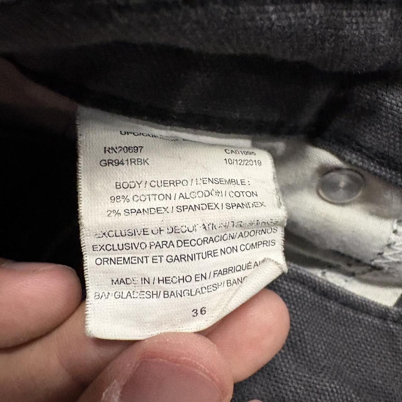 Vintage Crazy Vintage Y2K/2000s Black Sun Faded Skater Dickies Carpenter Cargo Shorts! Size US 36 / EU 52 - 3 Thumbnail