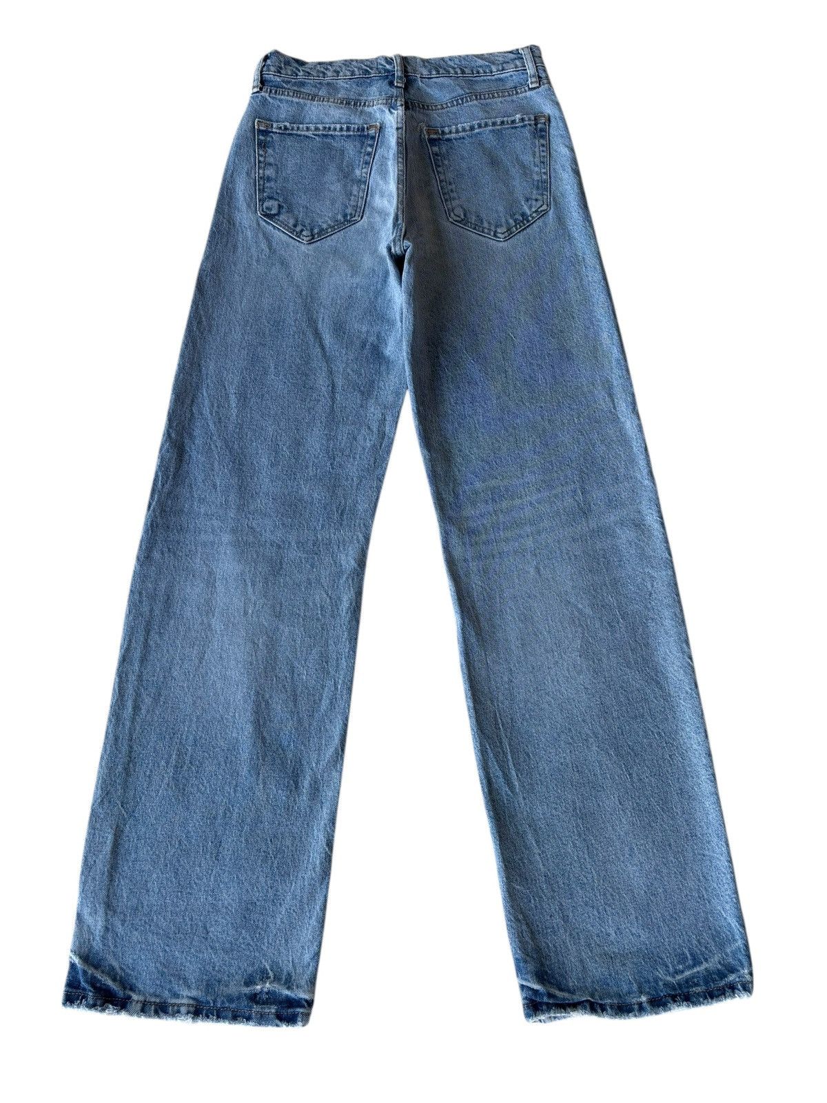 Le Grande Bleu (L.G.B.) 💥BAGGY JEANS WIDE LEG BLUE WASH ZARA DENIM JEANS Size US 27 - 8 Thumbnail
