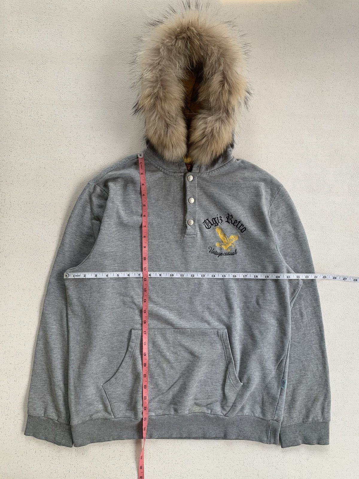 Japanese Brand Vintage Ugiz Retro Faux Fur Hoodie Ifsixwasnine LGB Style Size US XL / EU 56 / 4 - 2 Thumbnail