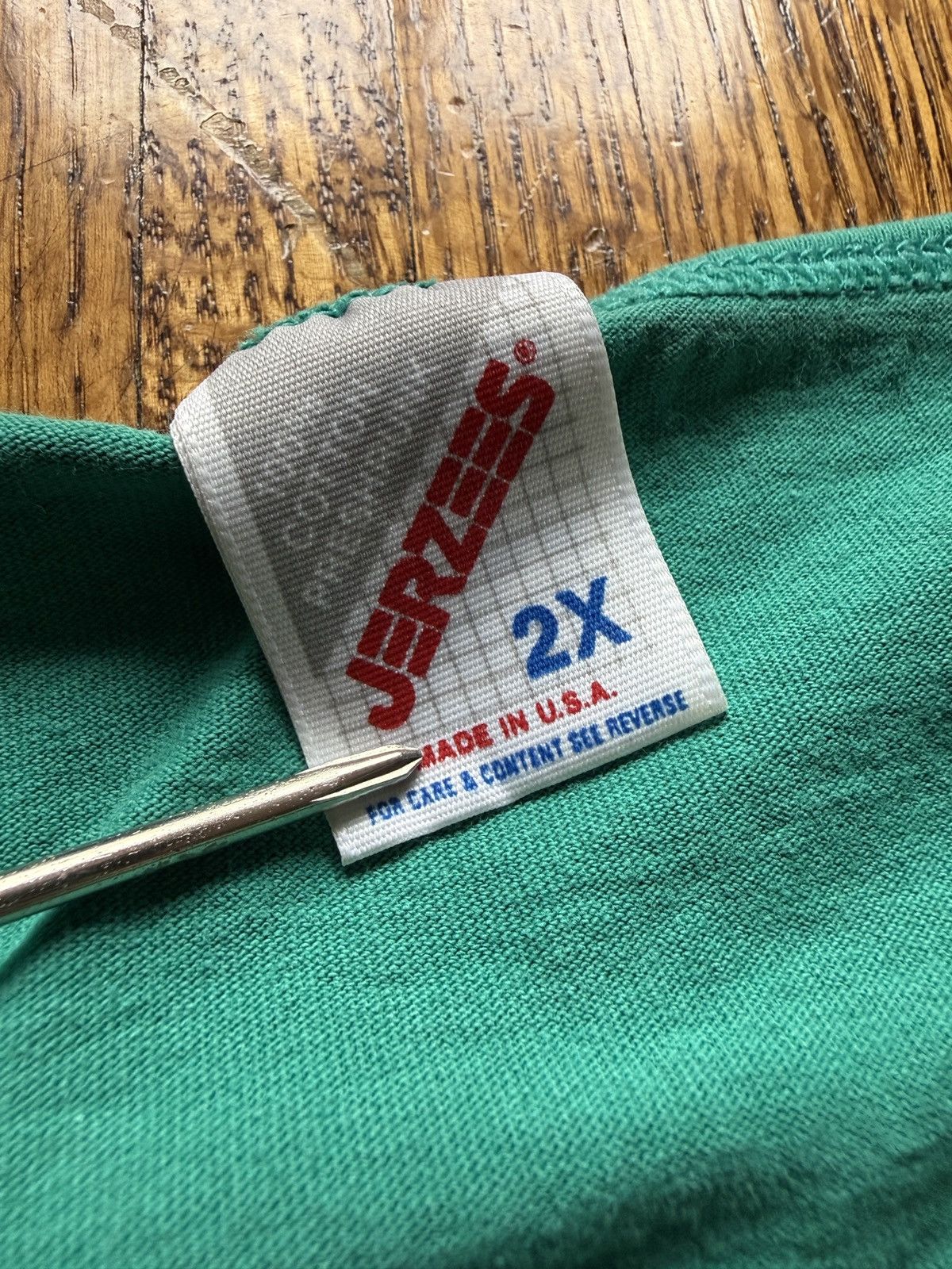 Vintage Vintage 90s Jerzees Blank Green Tank Top Size US XXL / EU 58 / 5 - 2 Thumbnail