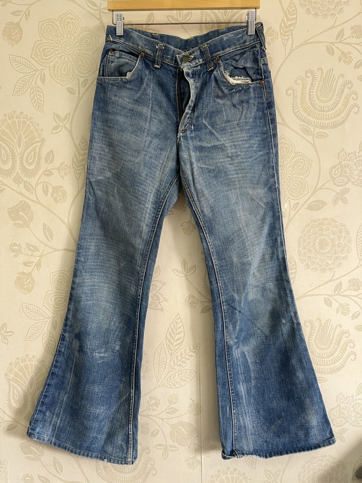 Lee Lee Flare 70s Talon Zippers Denim Japan Size US 30 / EU 46 - 1 Thumbnail