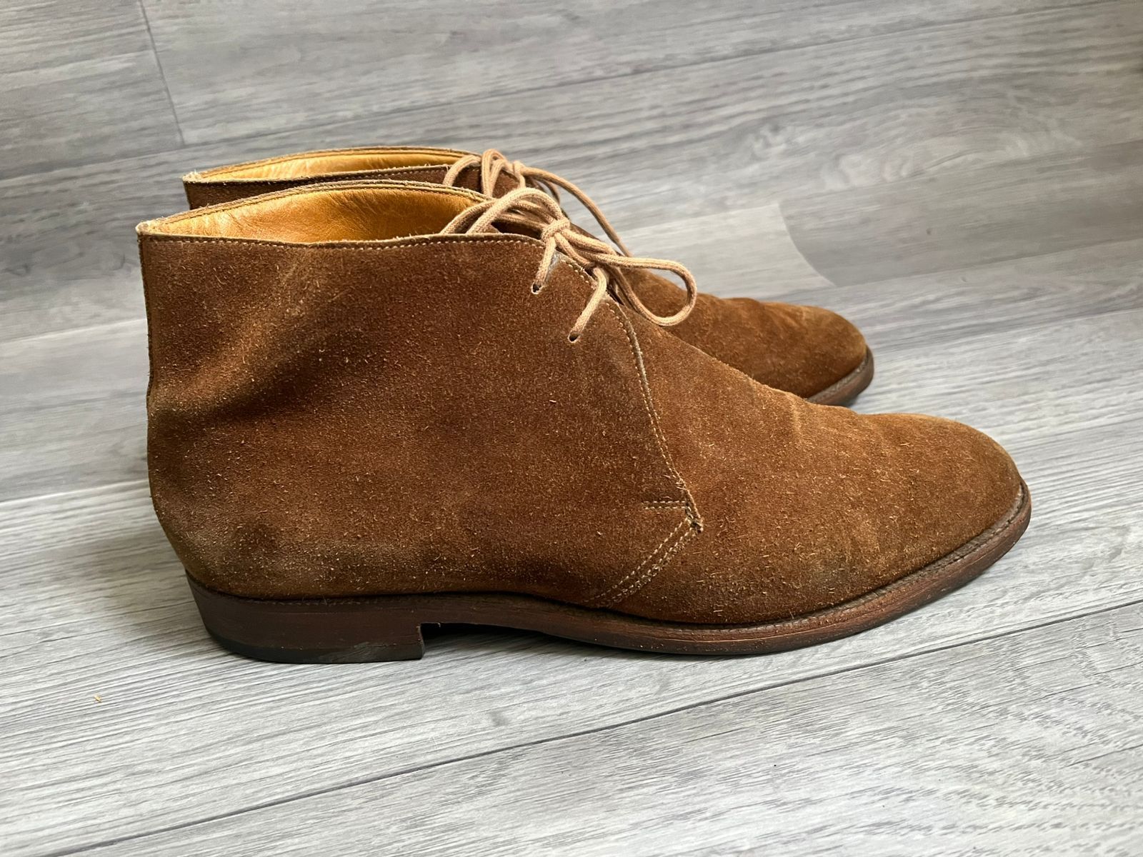 Crockett & Jones Crockett & Jones Chukka Brown Leather Suede Boots Sz 8.5 UK Size US 9.5 / EU 42-43 - 2 Thumbnail