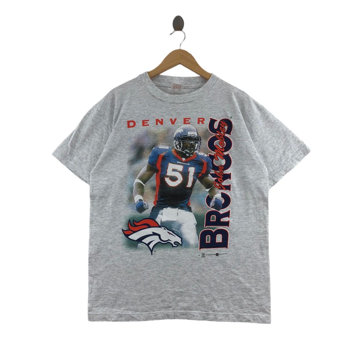 NFL × Vintage Vintage 90s Denver Broncos NFL John Mobley T-Shirt Size US L / EU 52-54 / 3 - 1 Thumbnail