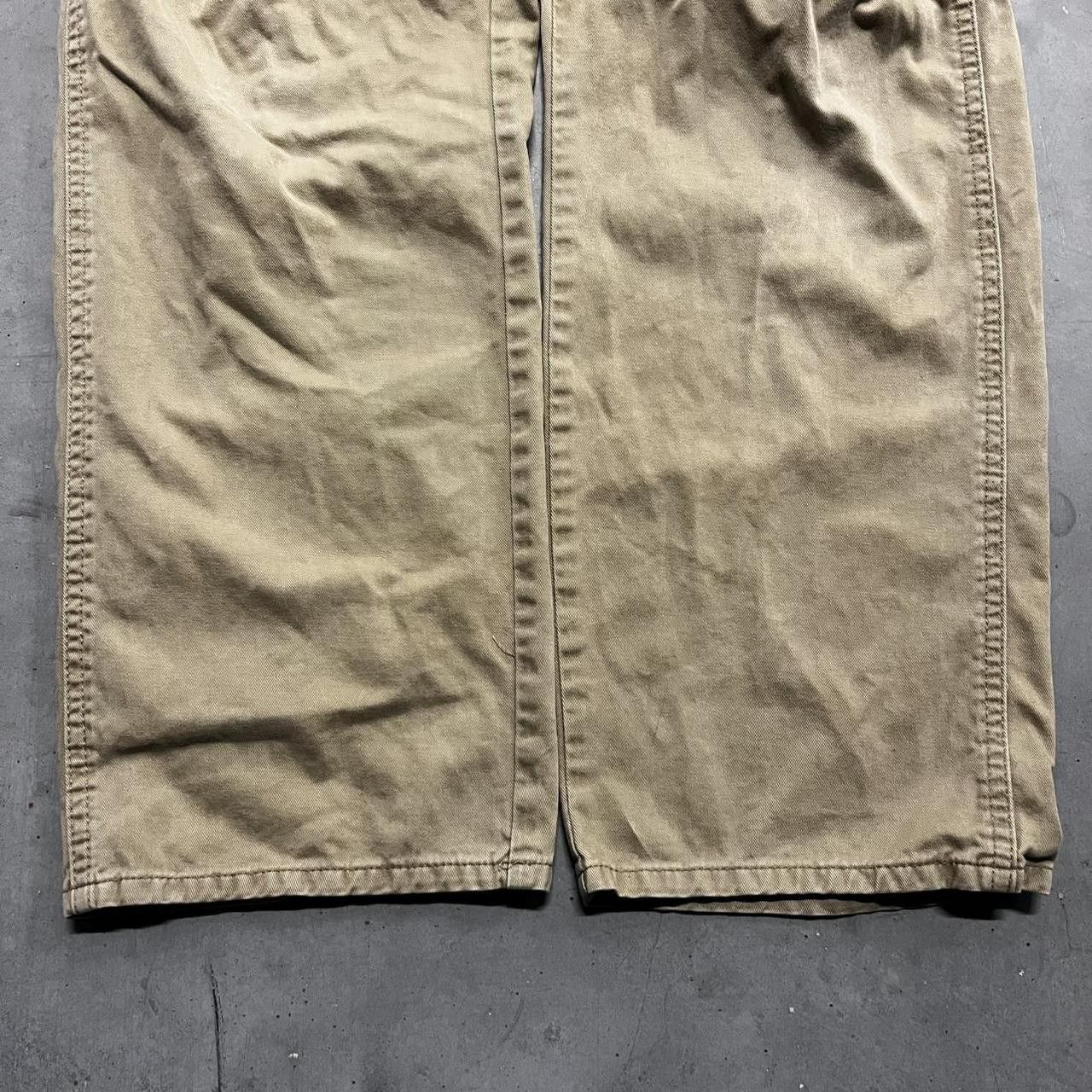 Japanese Brand × Vintage Vintage Y2K/2000s Baggy Carhartt Style Khaki Cargo Pants! Size US 32 / EU 48 - 5 Thumbnail
