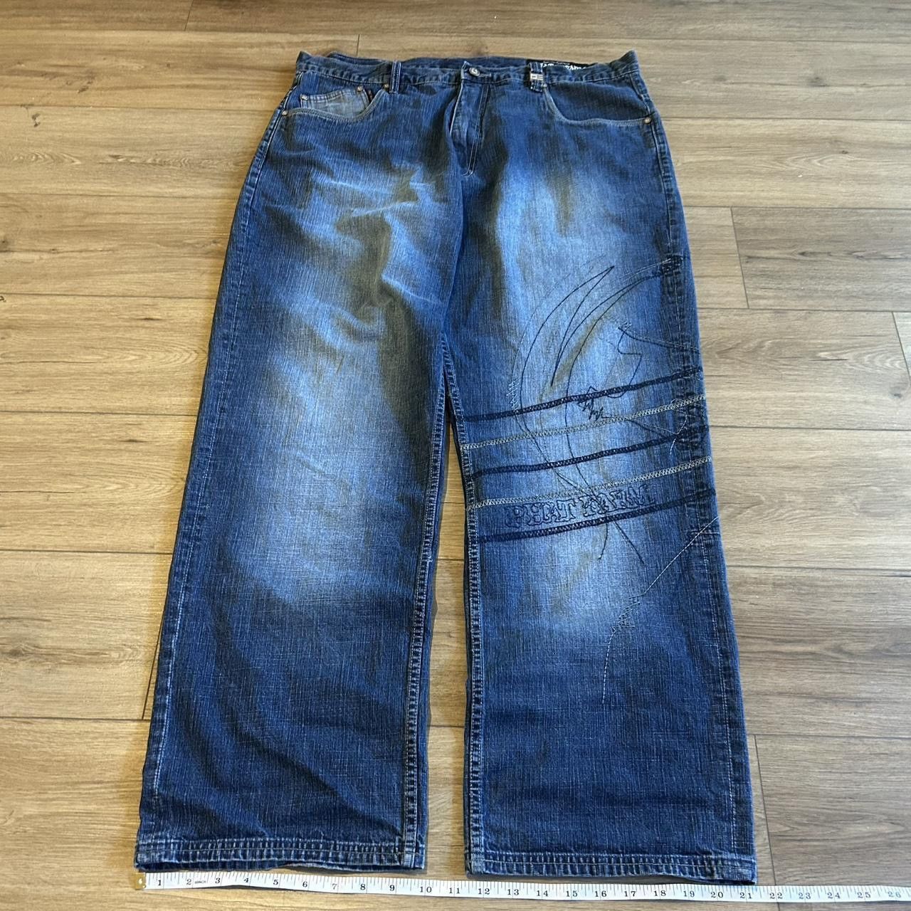 Phat Farm Grail Phat farm baggy embroidered jeans Size US 38 / EU 54 - 1 Thumbnail