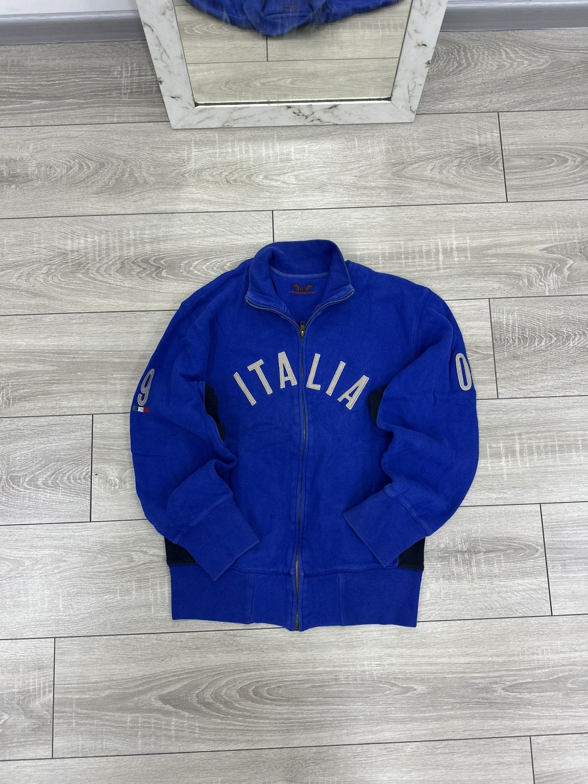 Vintage Italy Vintage Zip Up Track Jacket 90s Size US M / EU 48-50 / 2 - 2 Thumbnail