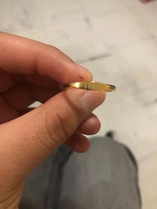VIBE 11:11 Angel Number Rings Gold (size7-10) Size ONE SIZE - 3 Thumbnail