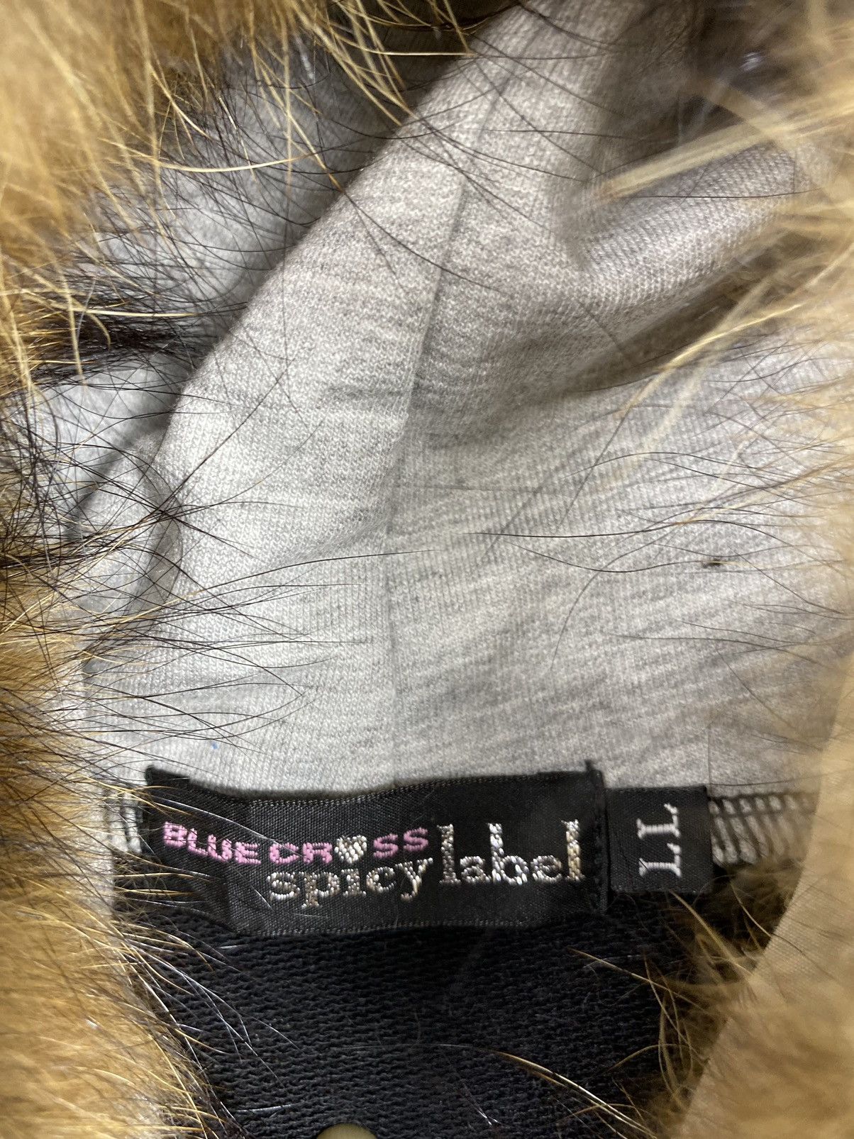 If Six Was Nine Blue Cross Spicy label Fur Hoodie IfSixWasNine LGB style Size US L / EU 52-54 / 3 - 4 Thumbnail