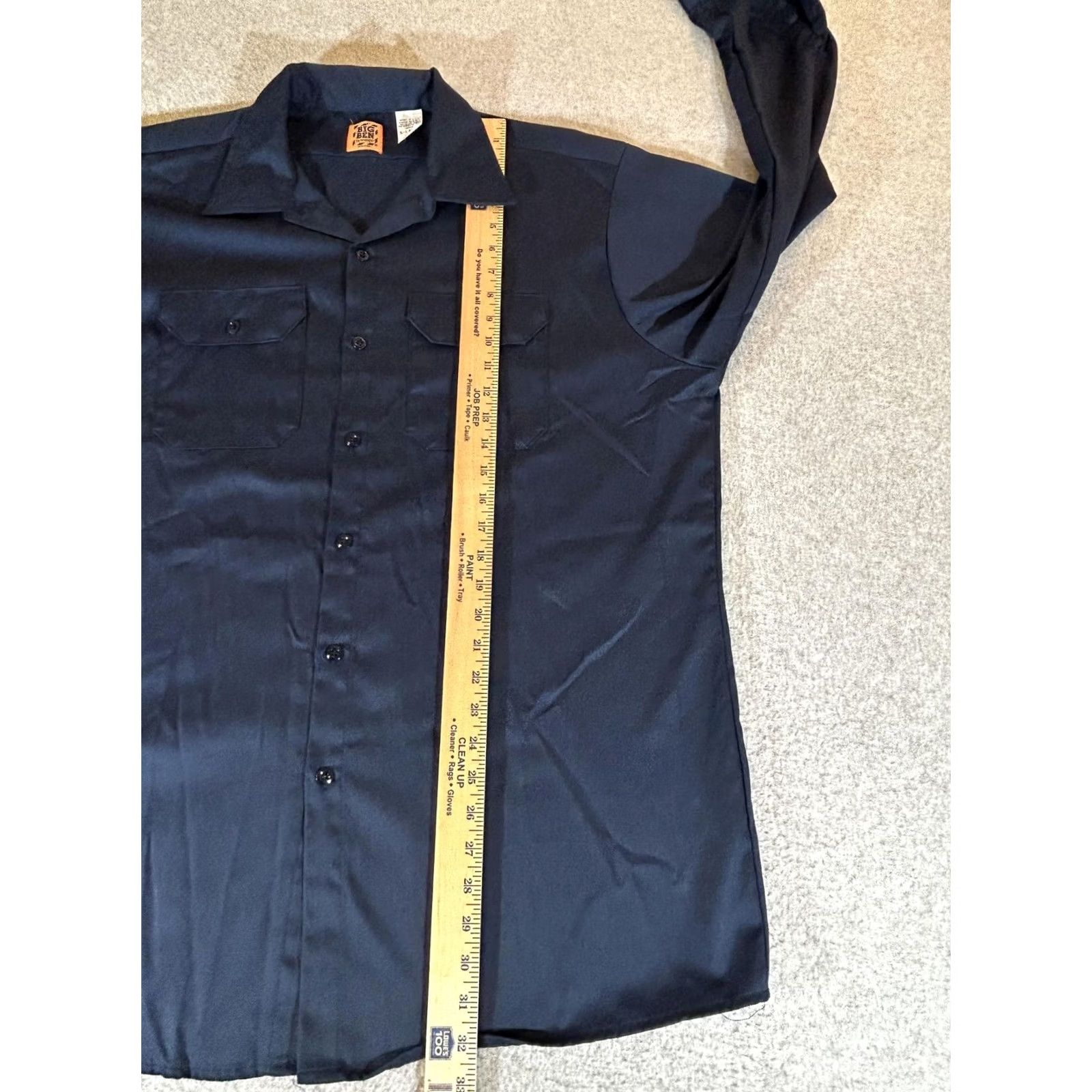 Wrangler VINTAGE Wrangler Shirt Mens XLT Blue Workwear Twill Button-Up Long Sleeve Big Ben by Wrangler Size US XL / EU 56 / 4 - 5 Thumbnail