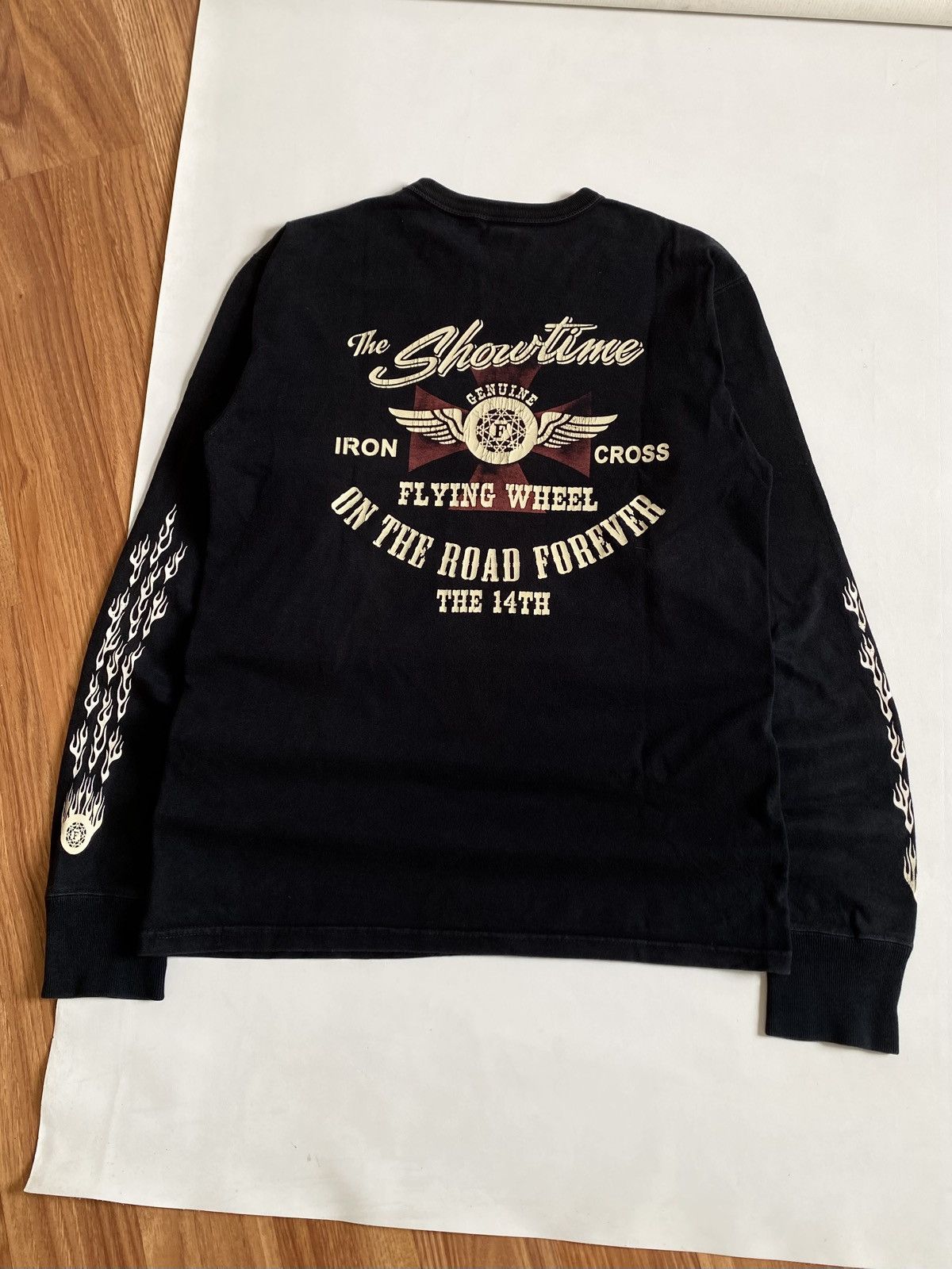 The Flat Head 💥The Flat Head💥Iron Cross Long Sleeve Flame🔥 Size US S / EU 44-46 / 1 - 1 Thumbnail
