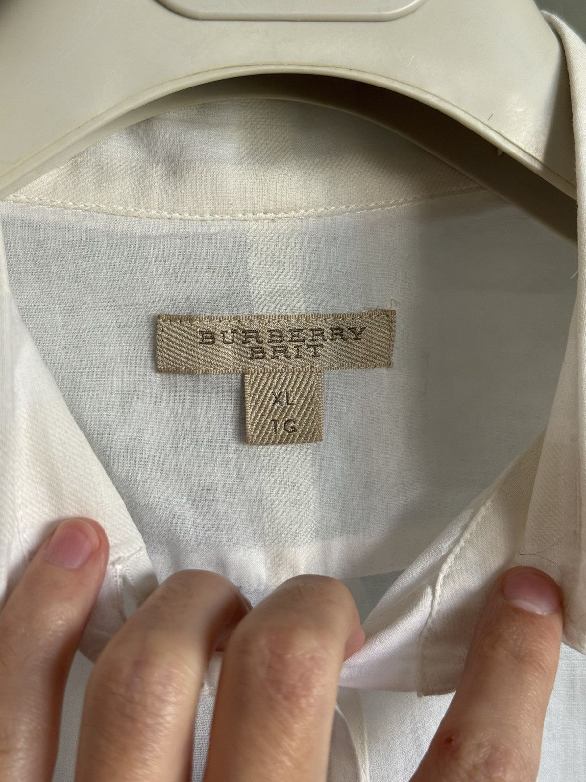 Burberry Burberry light checked cotton shirt Size XL / US 12-14 / IT 48-50 - 5 Thumbnail