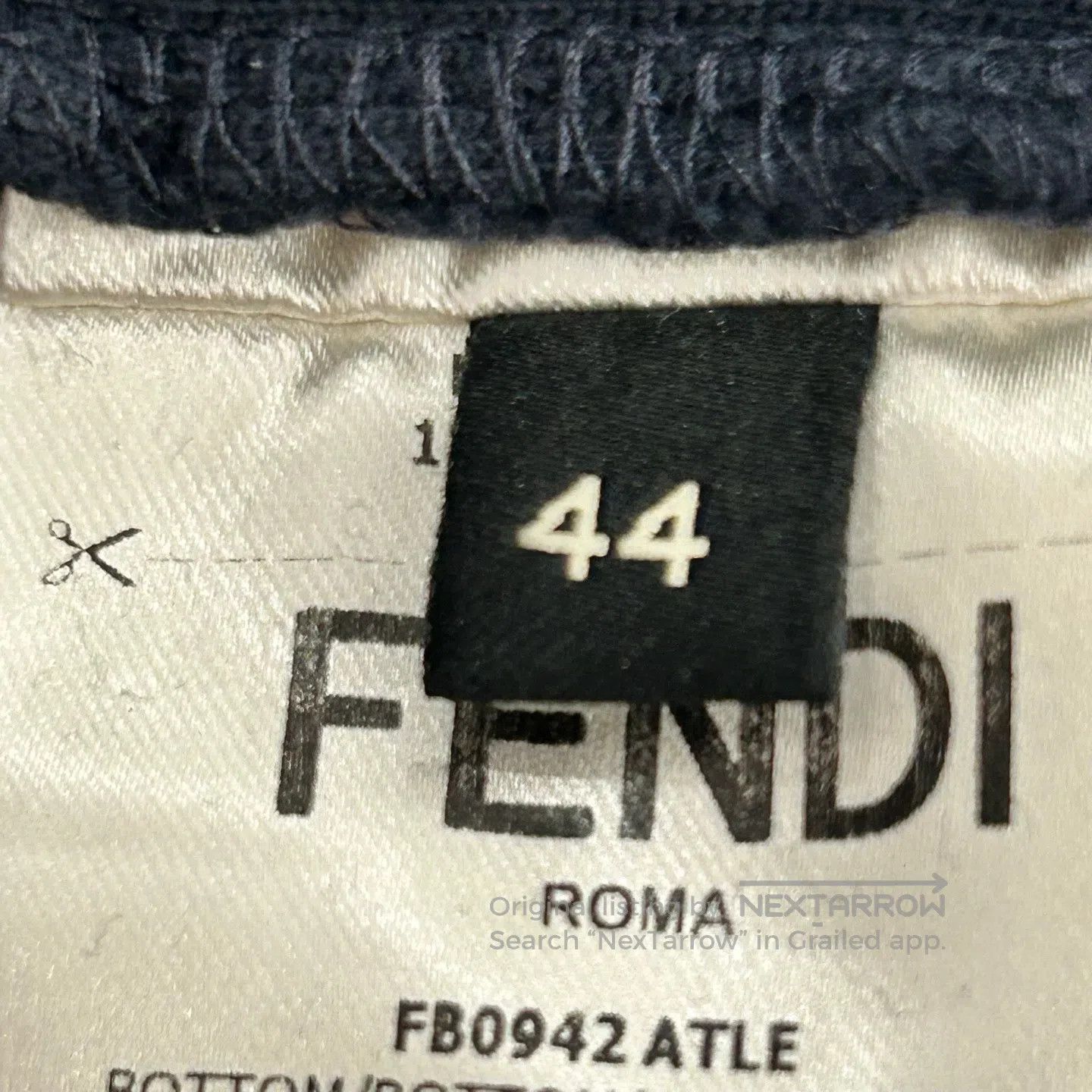 Fendi FENDI Blue-black corduroy sport pants Size US 28 / EU 44 - 6 Thumbnail