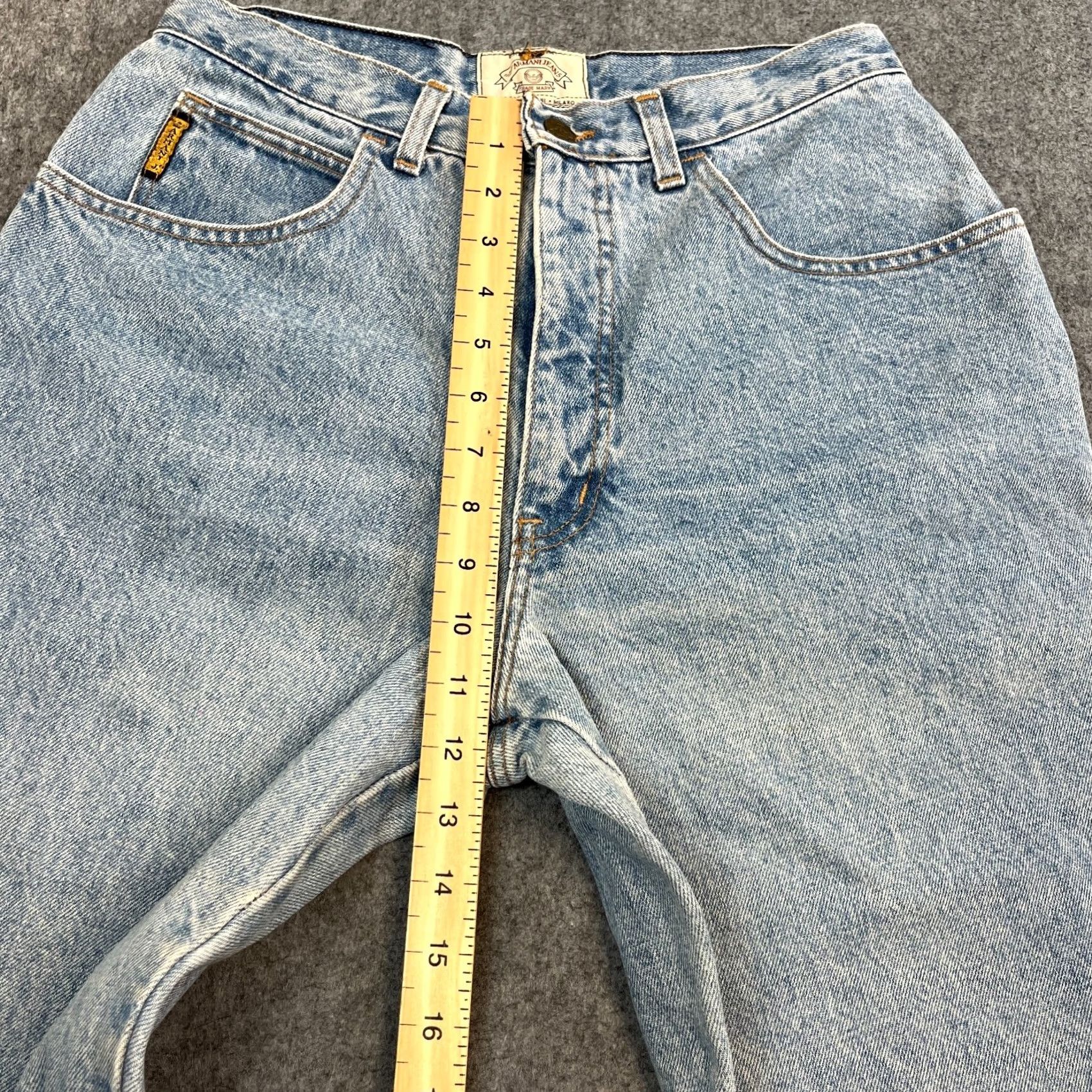 Armani ARMANI Jeans Womens Mom High Waist Blue 32 32 UK 10 Denim Vintage Italy 90s) Size 32" / US 10 / IT 46 - 5 Thumbnail