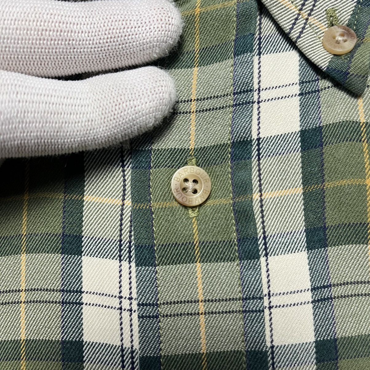 Barbour × Designer Vintage Barbour Checkered Flannel Shirt Luxury Button Down Size US M / EU 48-50 / 2 - 7 Thumbnail