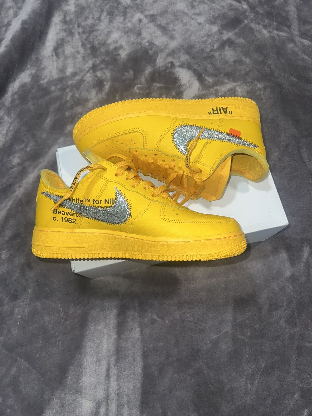 Nike × Off-White Nike Air Force 1 Low x Off-White “Lemonade” Size US 8.5 / EU 41-42 - 8 Thumbnail