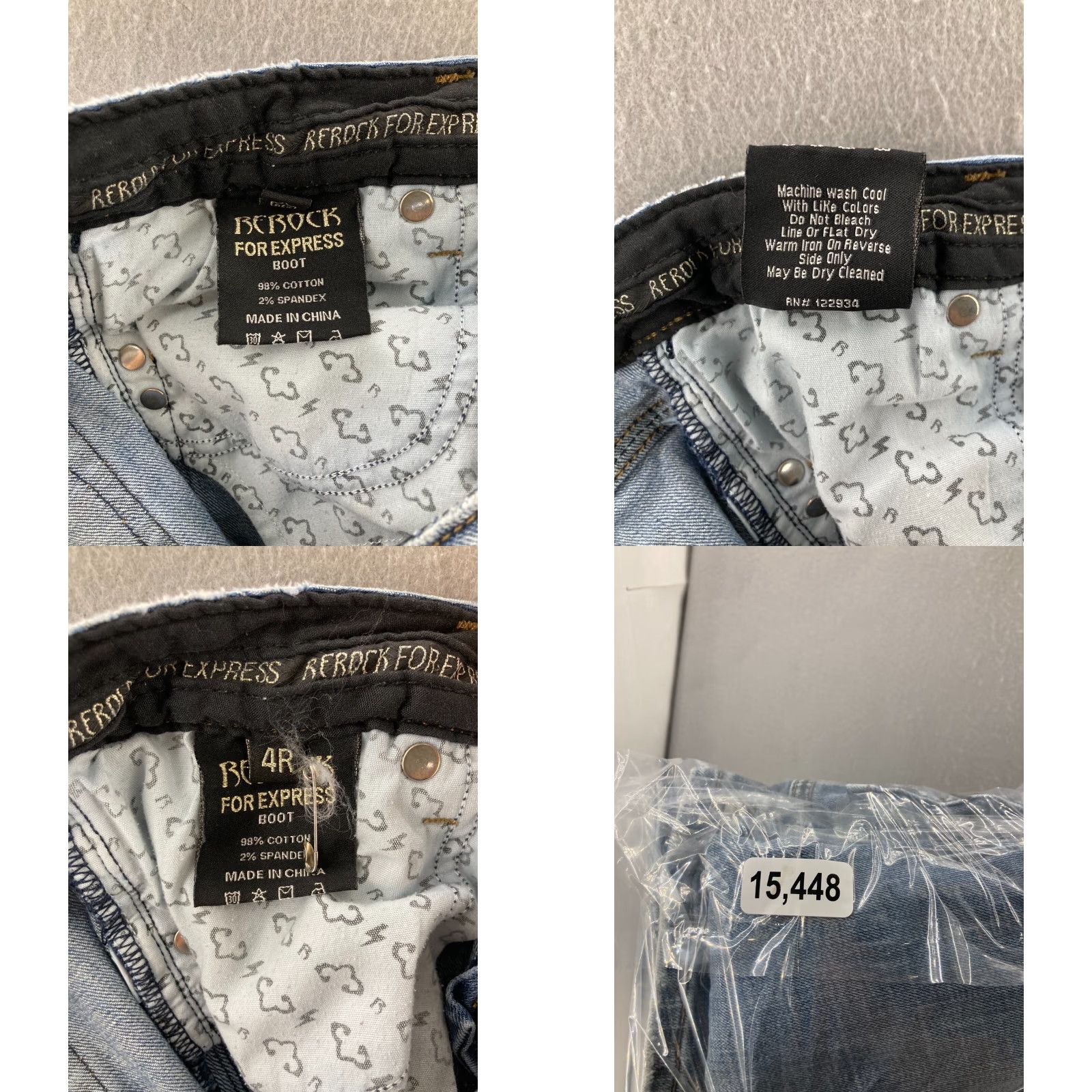 Express Express Rerock Jeans Skinny Low Rise 4 Blue Denim Stretch 5-Pocket Slim Women's Jeans XS to 4? Size 27" / US 4 / IT 40 - 9 Thumbnail