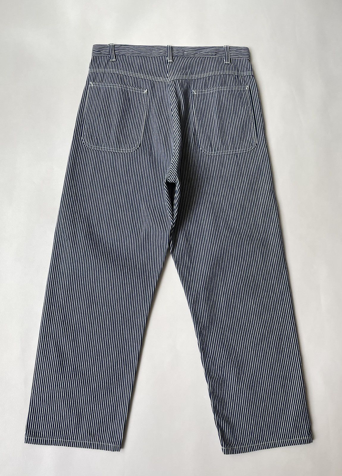 Comme des Garcons S/S 06 Wide Leg Striped Work Trousers Size US 34 / EU 50 - 11 Thumbnail