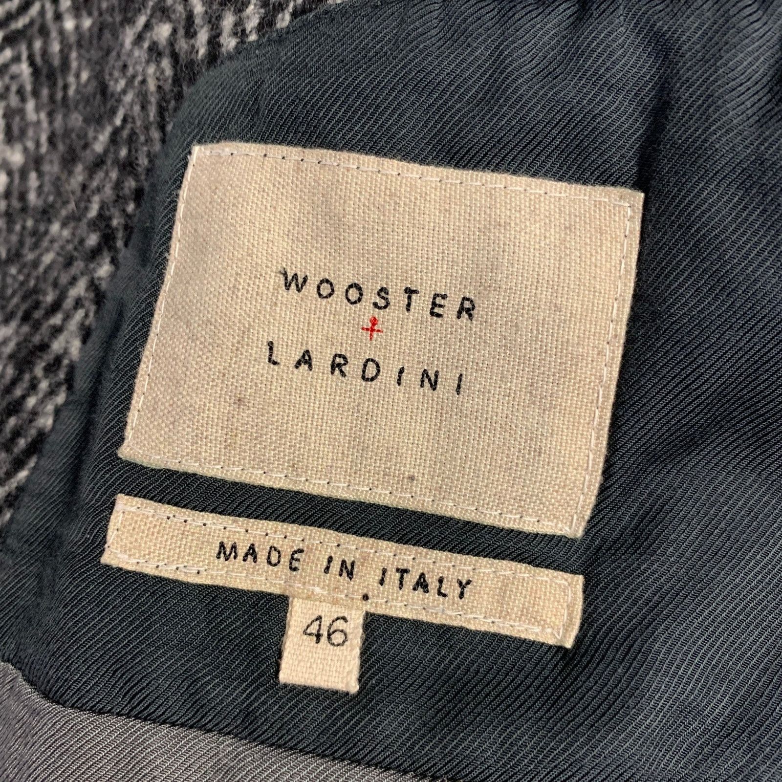 Lardini WOOSTER + LARDINI Herringbone Wool Peacoat Coat Size US S / EU 44-46 / 1 - 5 Thumbnail