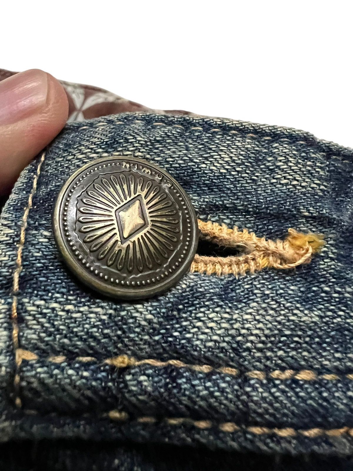 Edwin 💥Flare💥Vintage Edwin XV Mud Wash Clawmark Jean Very Rare Size US 32 / EU 48 - 9 Thumbnail