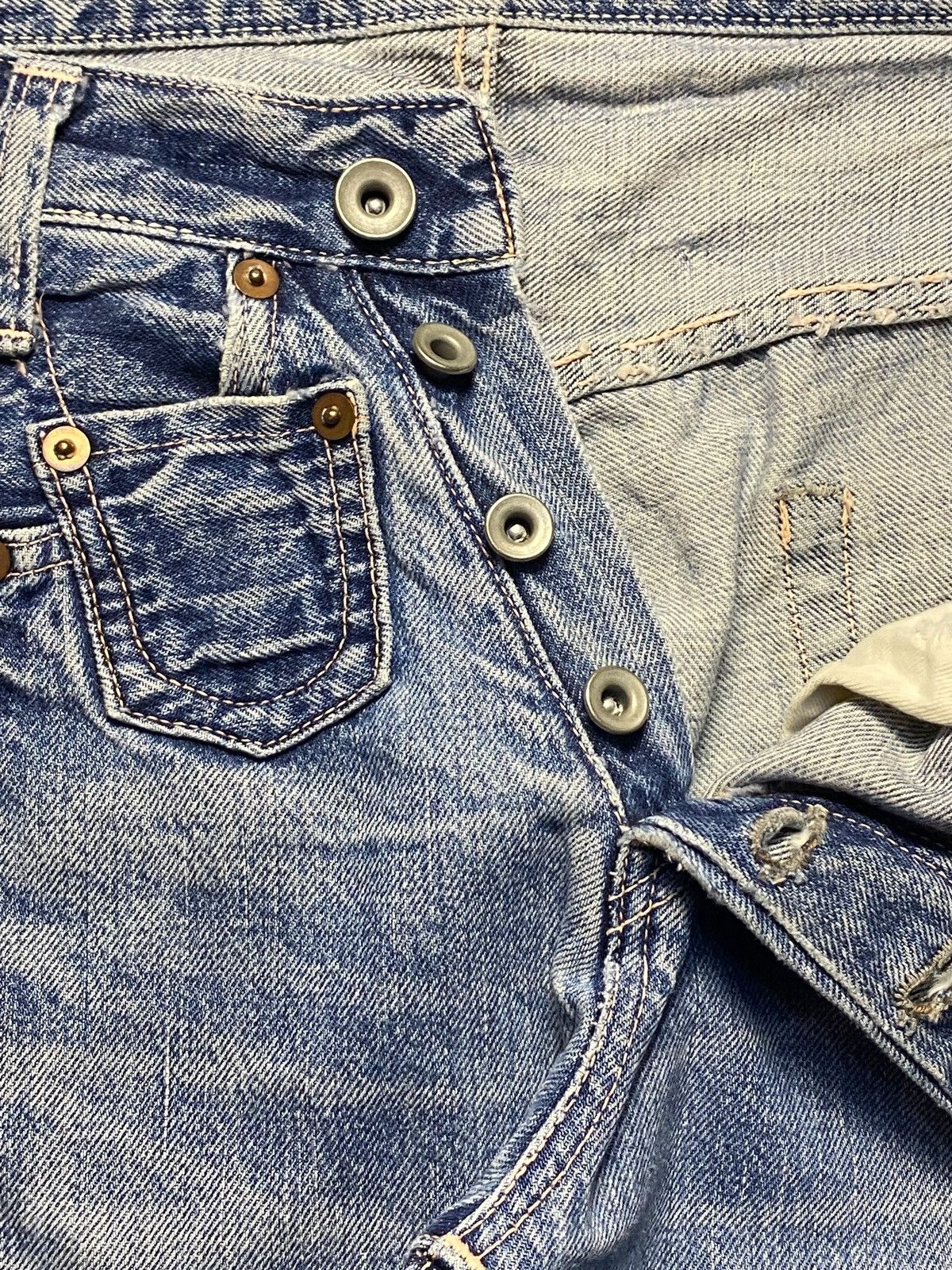 Johnbull Johnbull Kojima Japan Reconstructed Denim Selvedge Jeans Size US 32 / EU 48 - 12 Thumbnail