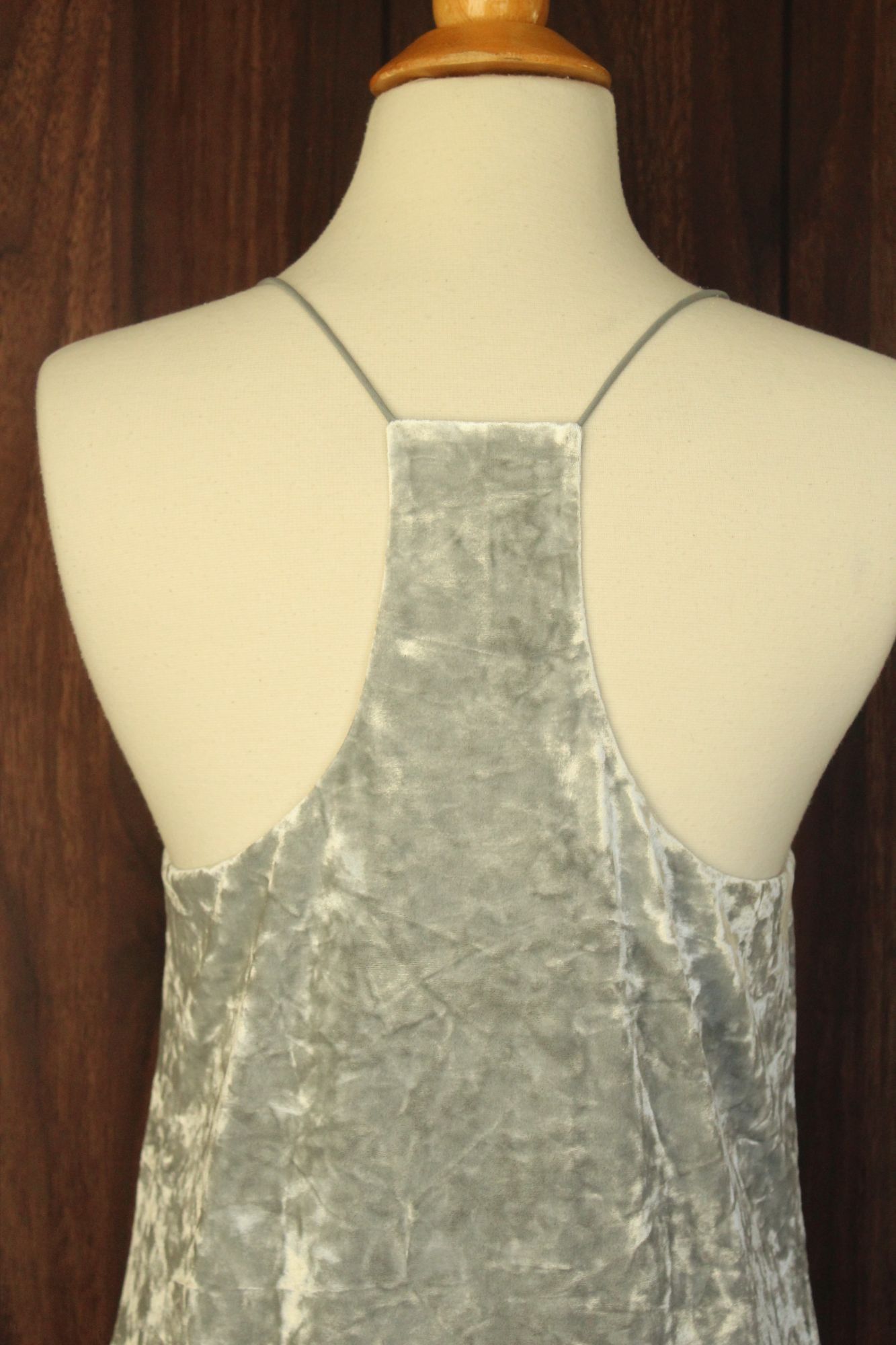 Other CeCe Dress, Silver Velvet Mini, Size 4, Racerback Size S / US 4 / IT 40 - 9 Thumbnail
