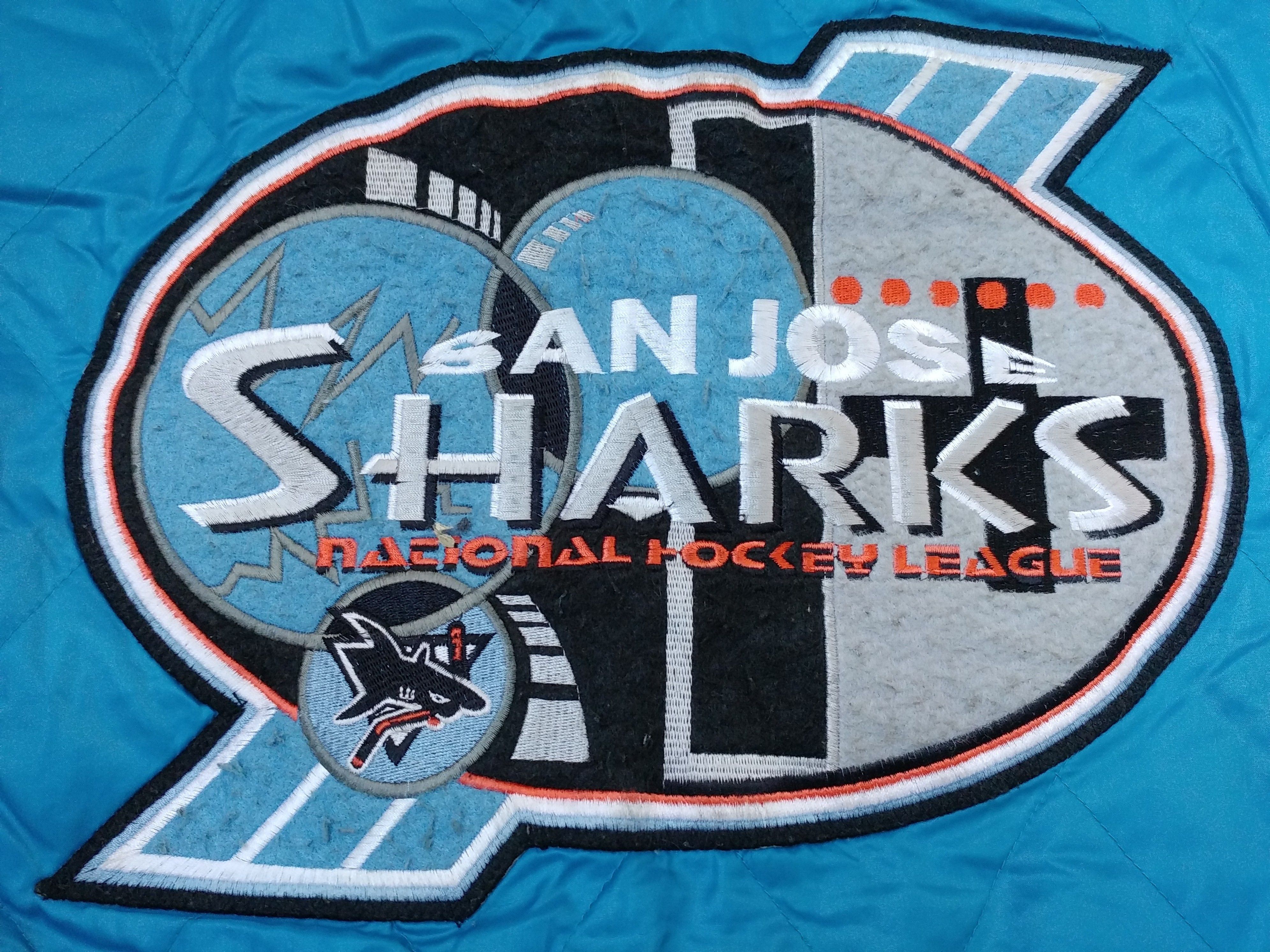 NHL × Vintage NHL San Jose Sharks jacket, vintage Campri Teamline, 90s L Size US L / EU 52-54 / 3 - 7 Thumbnail
