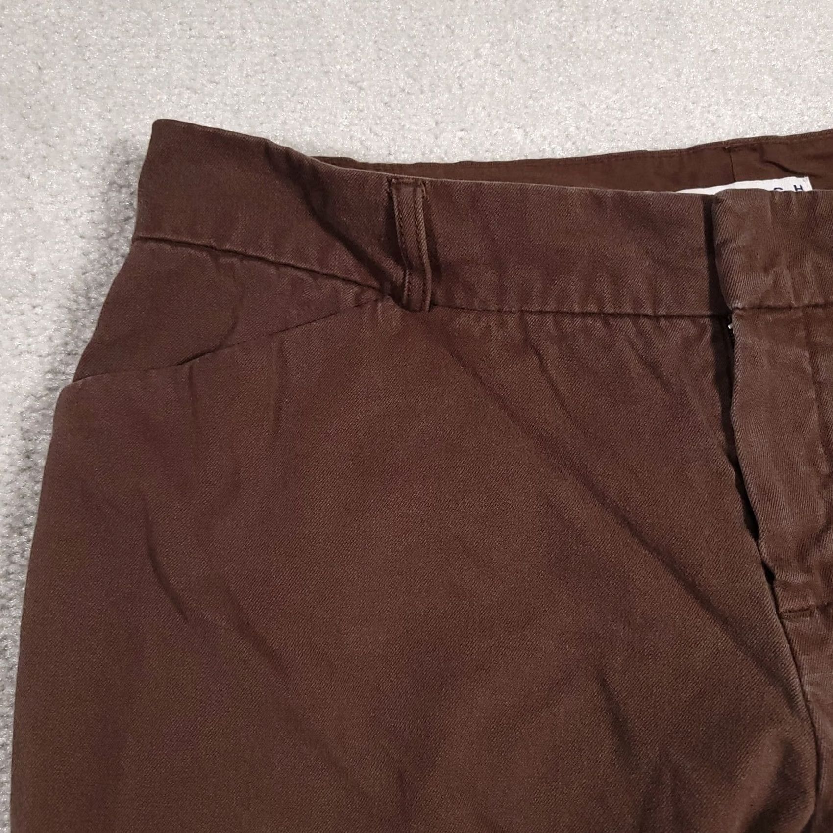 Gap Gap Dress Pants Women's 10 Regular Brown Mid-Rise Flare Modern Fit Stretch Size 24" / US 00 / IT 34 - 4 Thumbnail