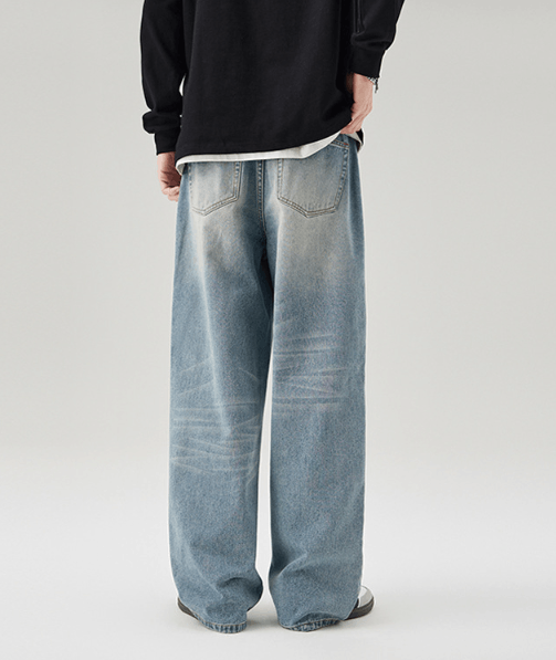Japanese Brand × Jean American straight loose washed vintage baggy jeans Size US 32 / EU 48 - 4 Thumbnail