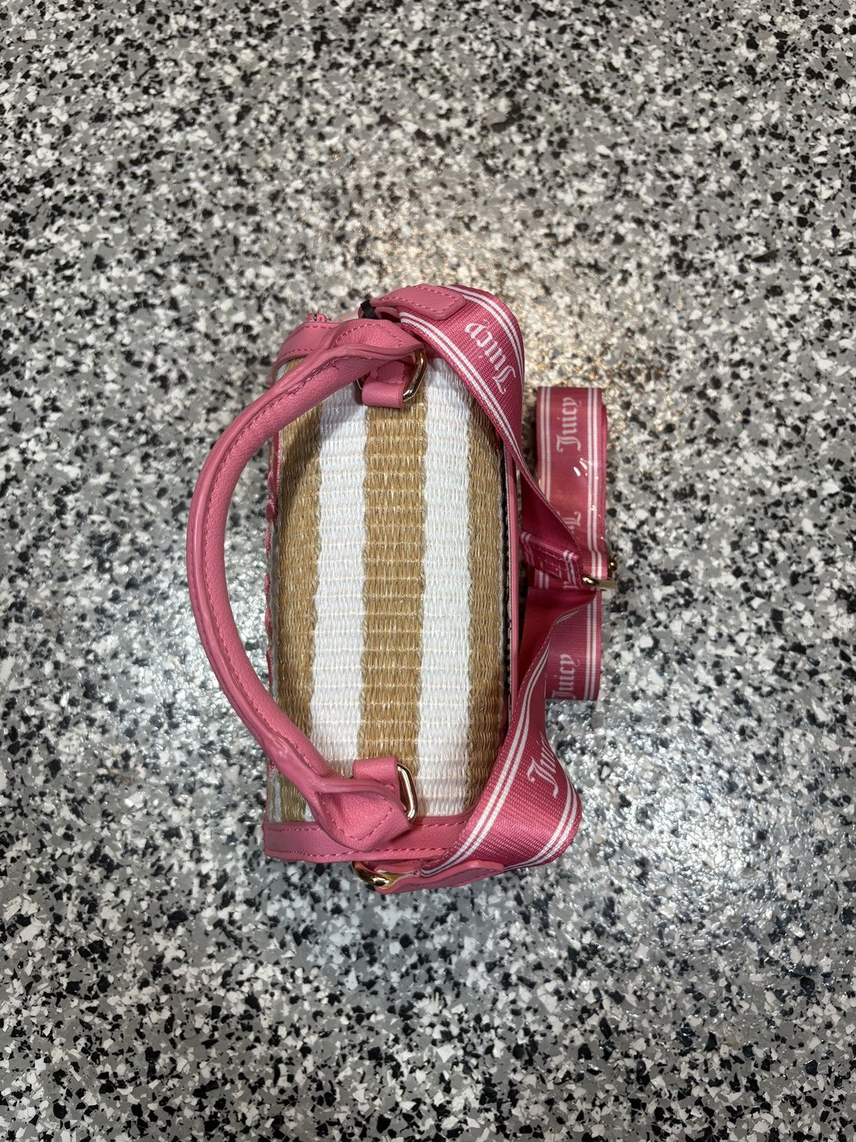 Juicy Couture Vintage Y2K Juicy Couture Gelato Pink Striped Mini Tote Bag Size ONE SIZE - 3 Thumbnail