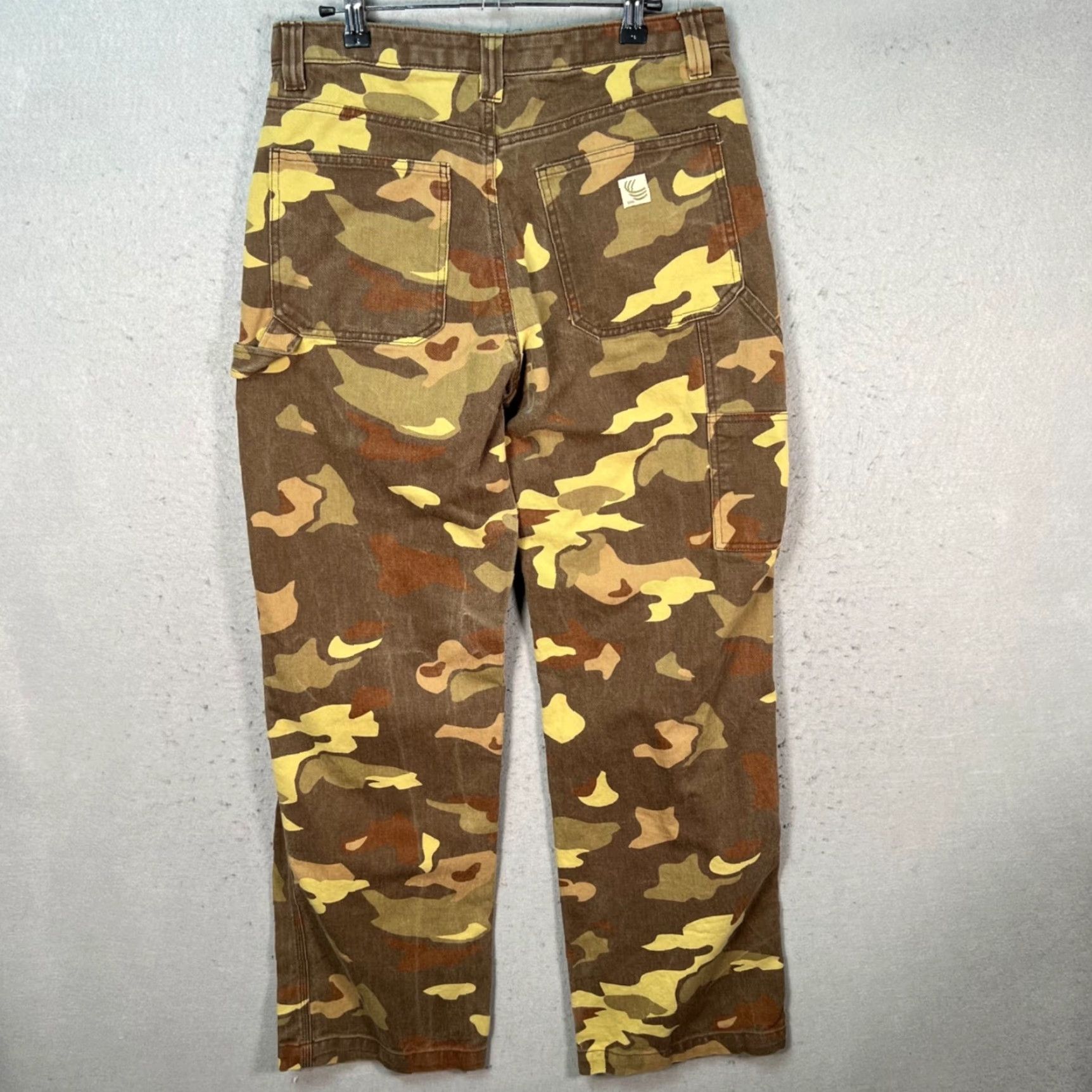 TNA TNA Womens Pants Brown Camouflage High-Waist Carpenter Straight Leg 8 Adult Womens Size 30" / US 8 / IT 44 - 2 Thumbnail