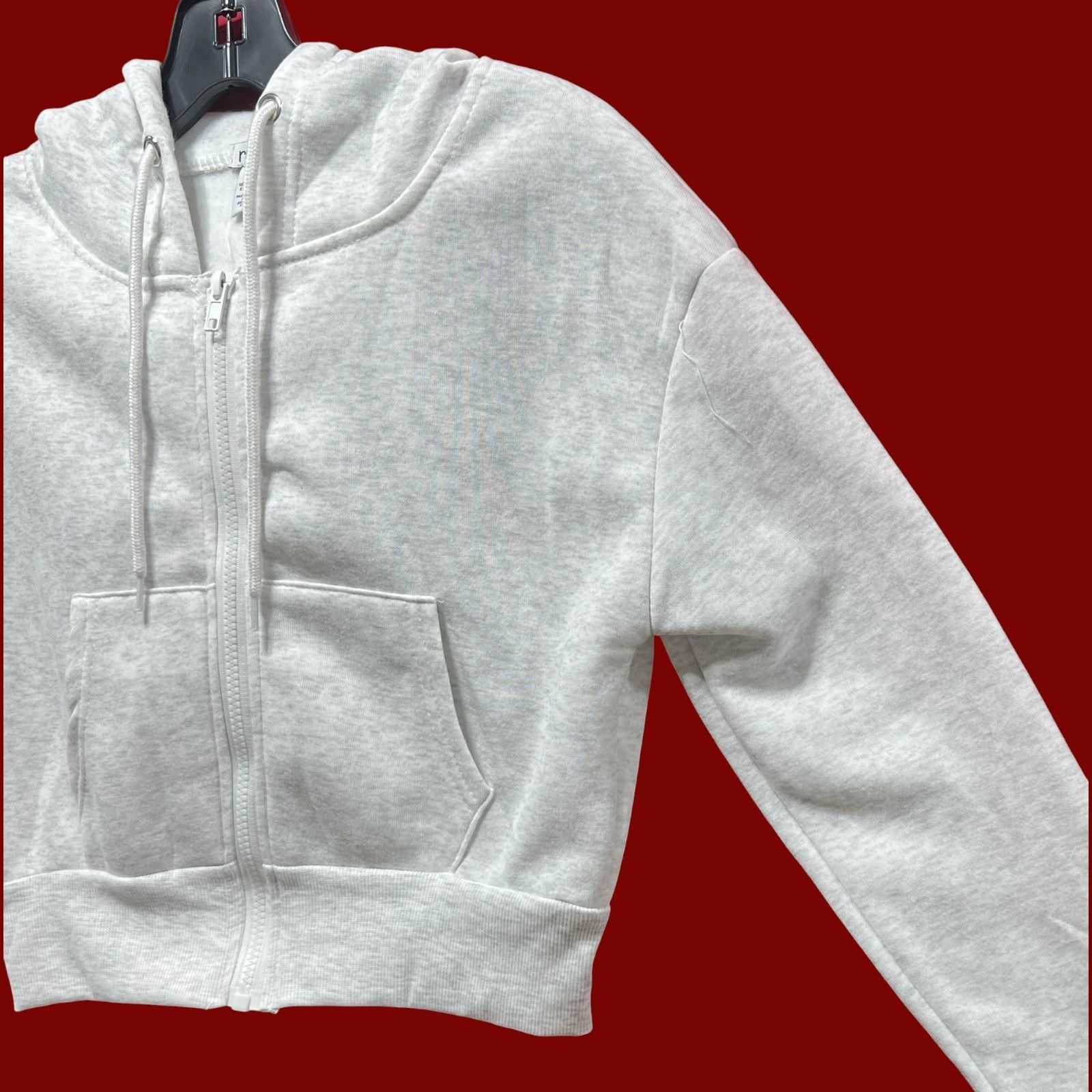 rue21 Rue 21 - Women's Long Sleeve Hooded Sweatshirt - Gray - XXS Size XXS / US 00 / IT 34 - 13 Thumbnail